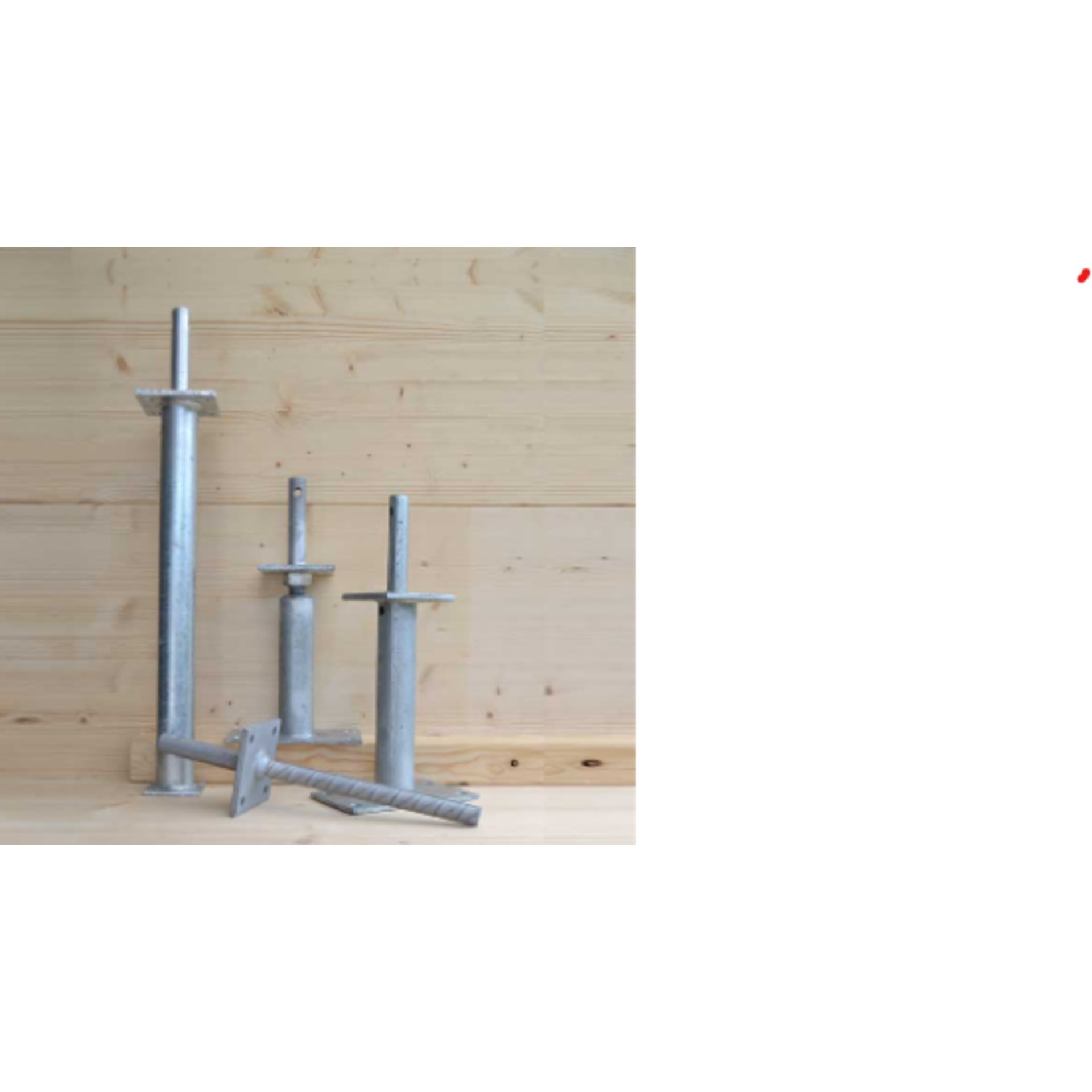 Stahlteil, Schraubanker, Montagezubehör, Gleiter für Schraubanker, Metallstützen