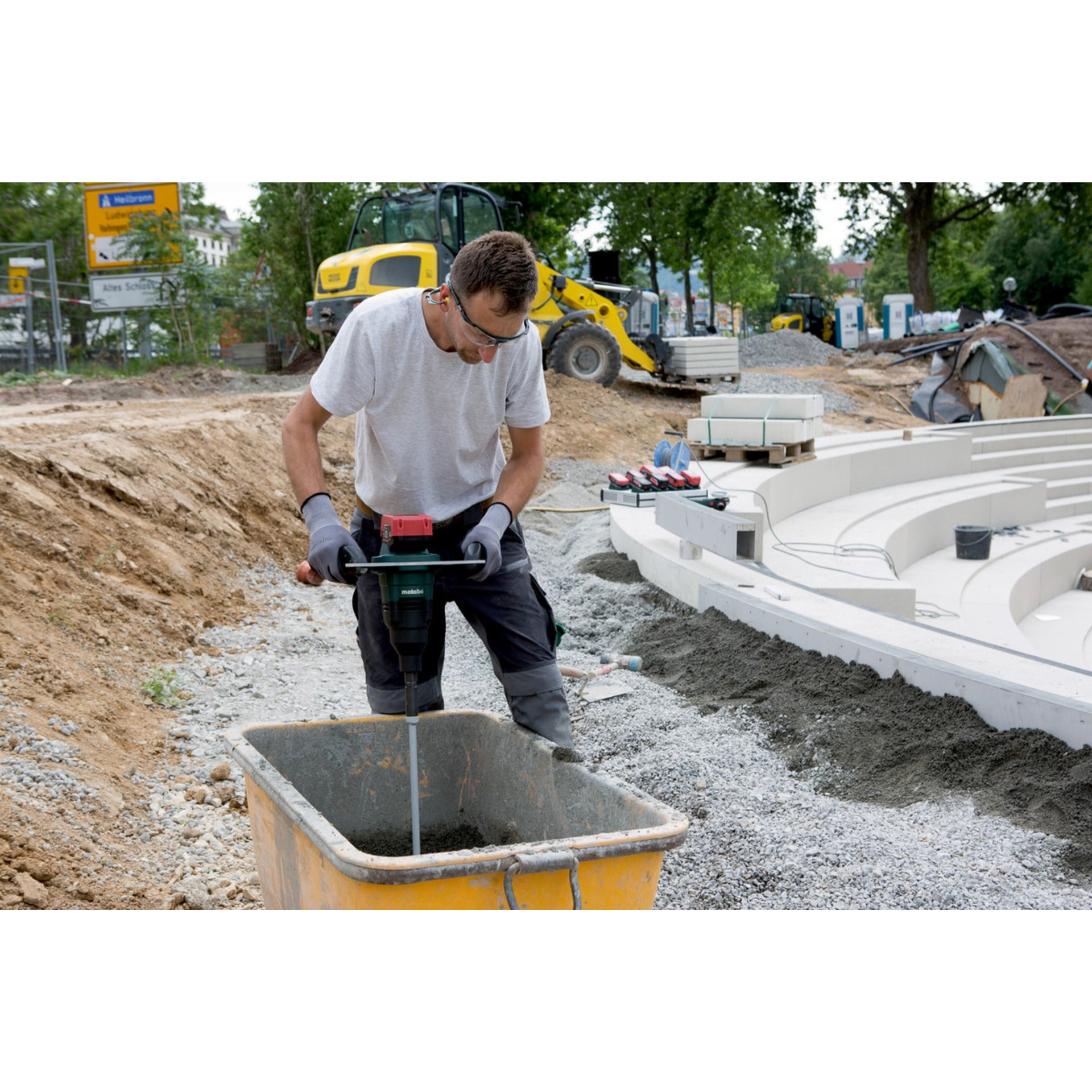 Baugewerbe, Person, Arbeiter, Kleidung, Handschuh