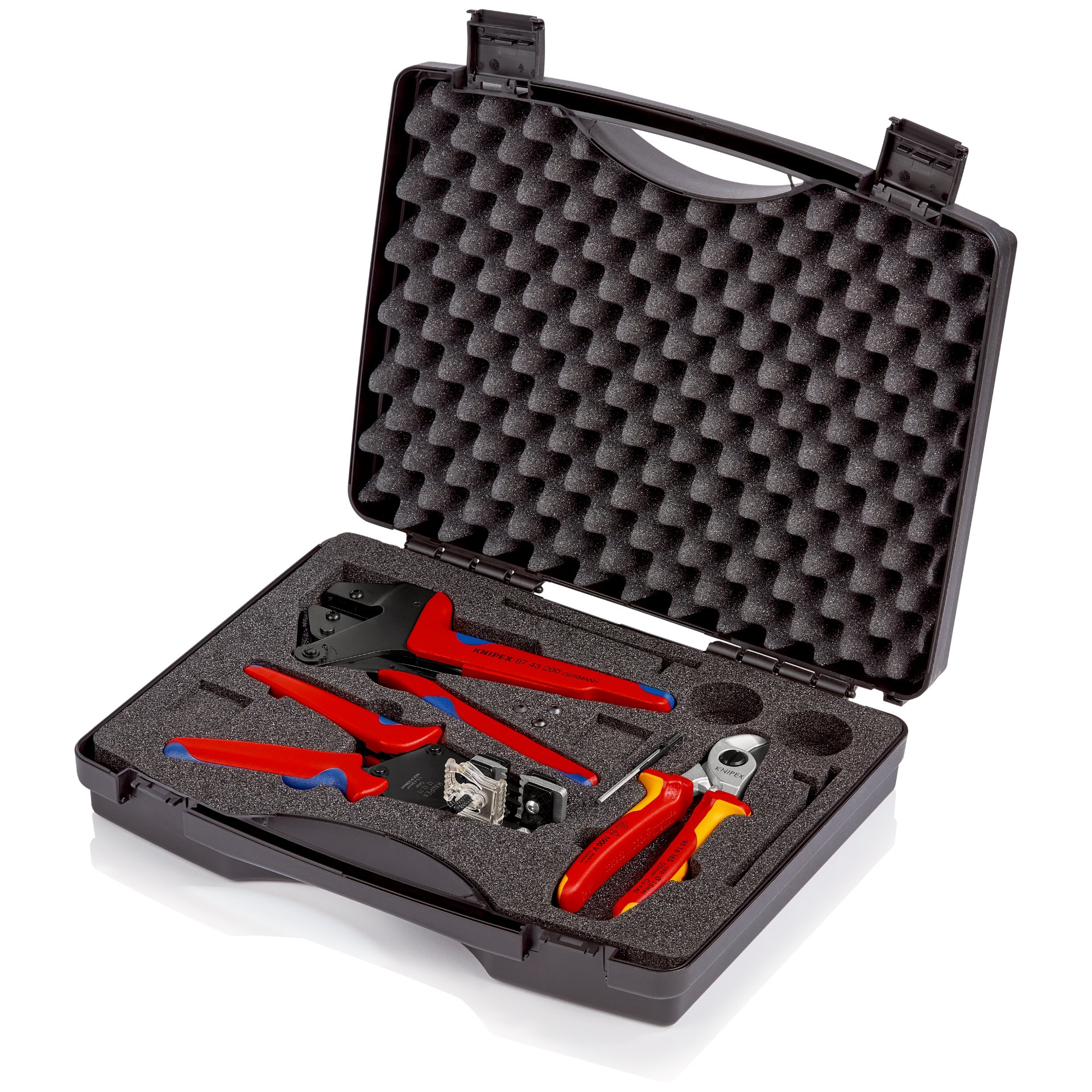 KNIPEX 97 91 01 Werkzeugkoffer für Photovoltaik 1 x 12 12 11, 1 x 95 16 165, 1 x 97 43 200 A