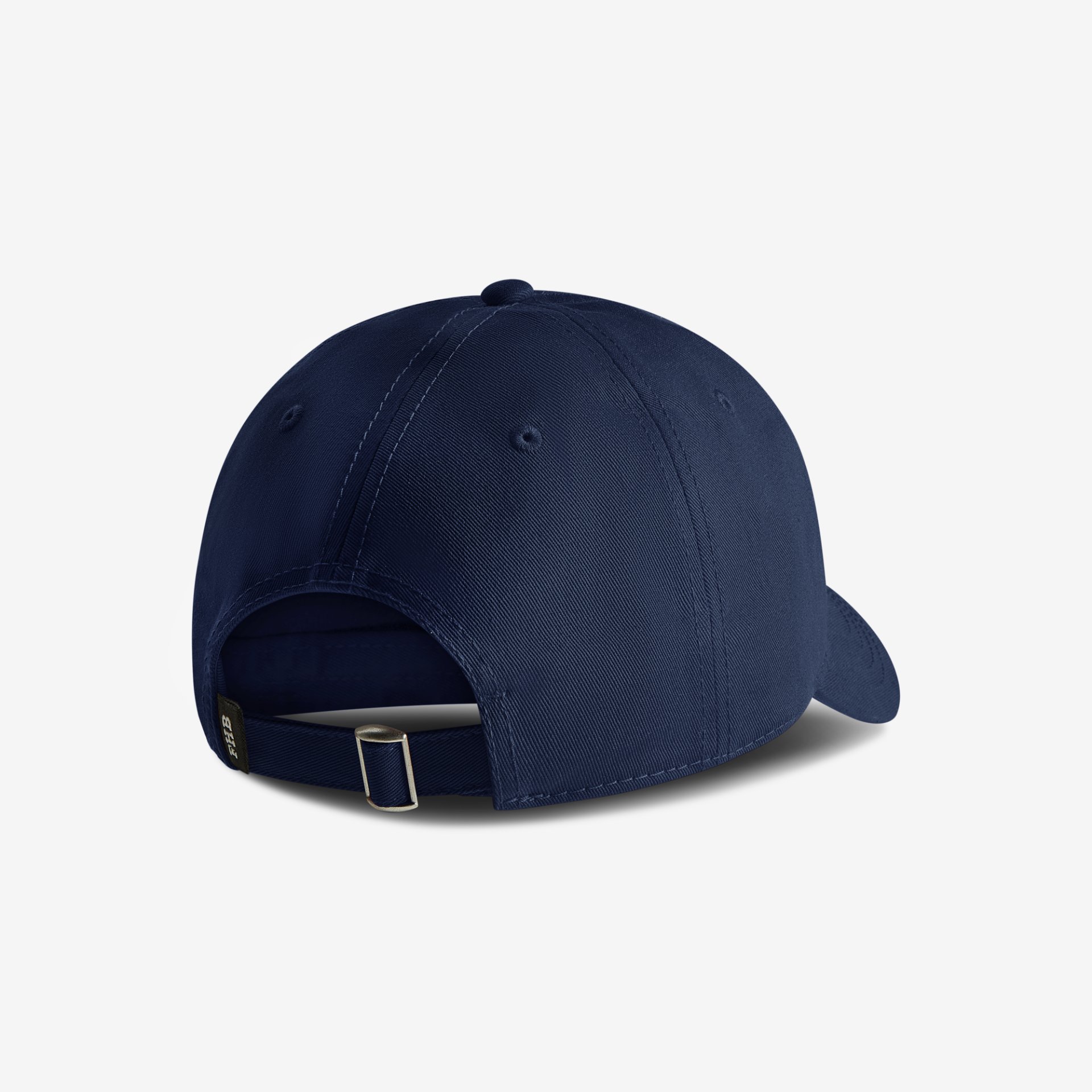 Baseballkappe, Navyblau, verstellbar, Rückansicht, Sechs-Panel-Hut