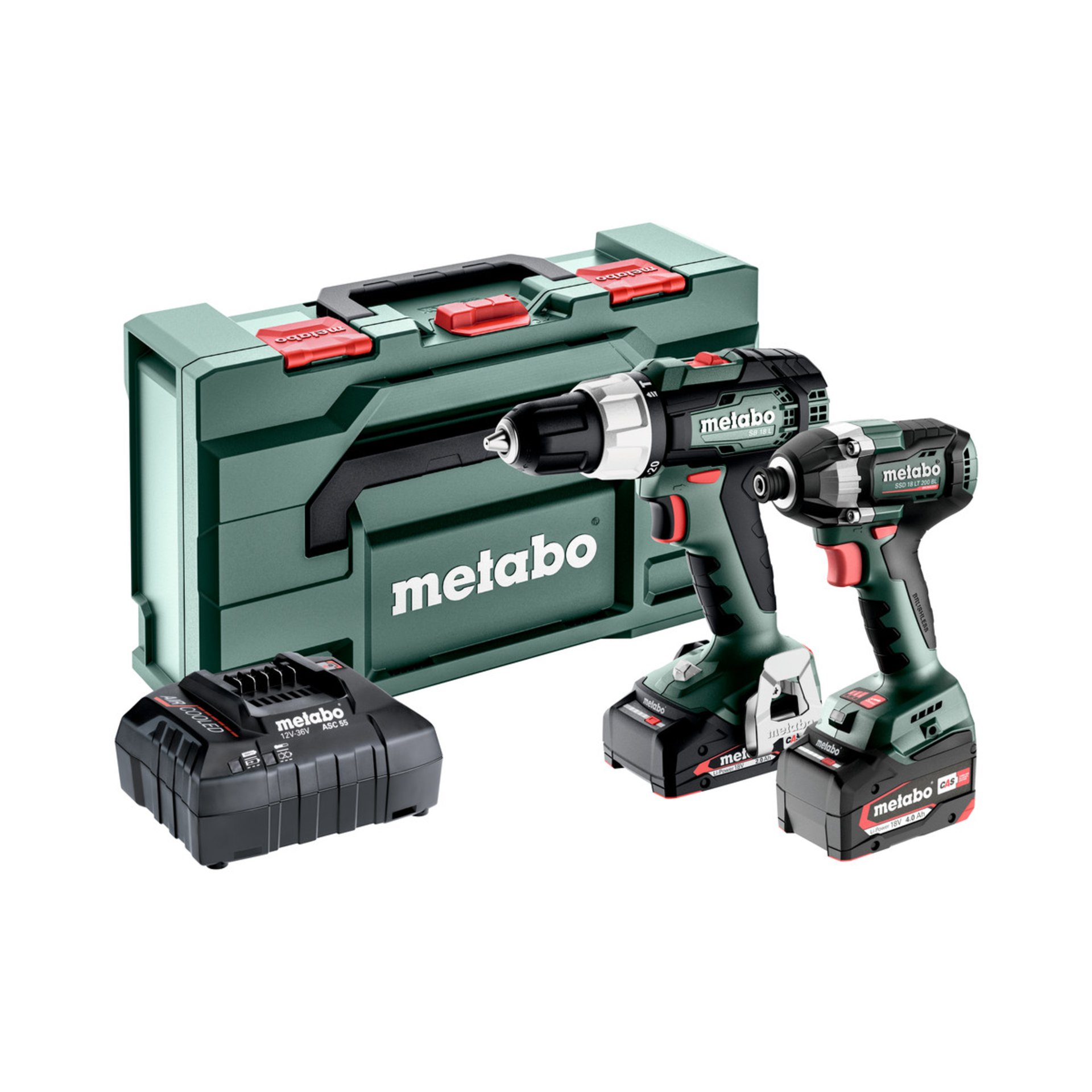 Metabo Akku Combo Set 2.8.6 18V (685198000) - metaBOX 145 L Gerät, Elektrische Bohrmaschine, Werkzeug