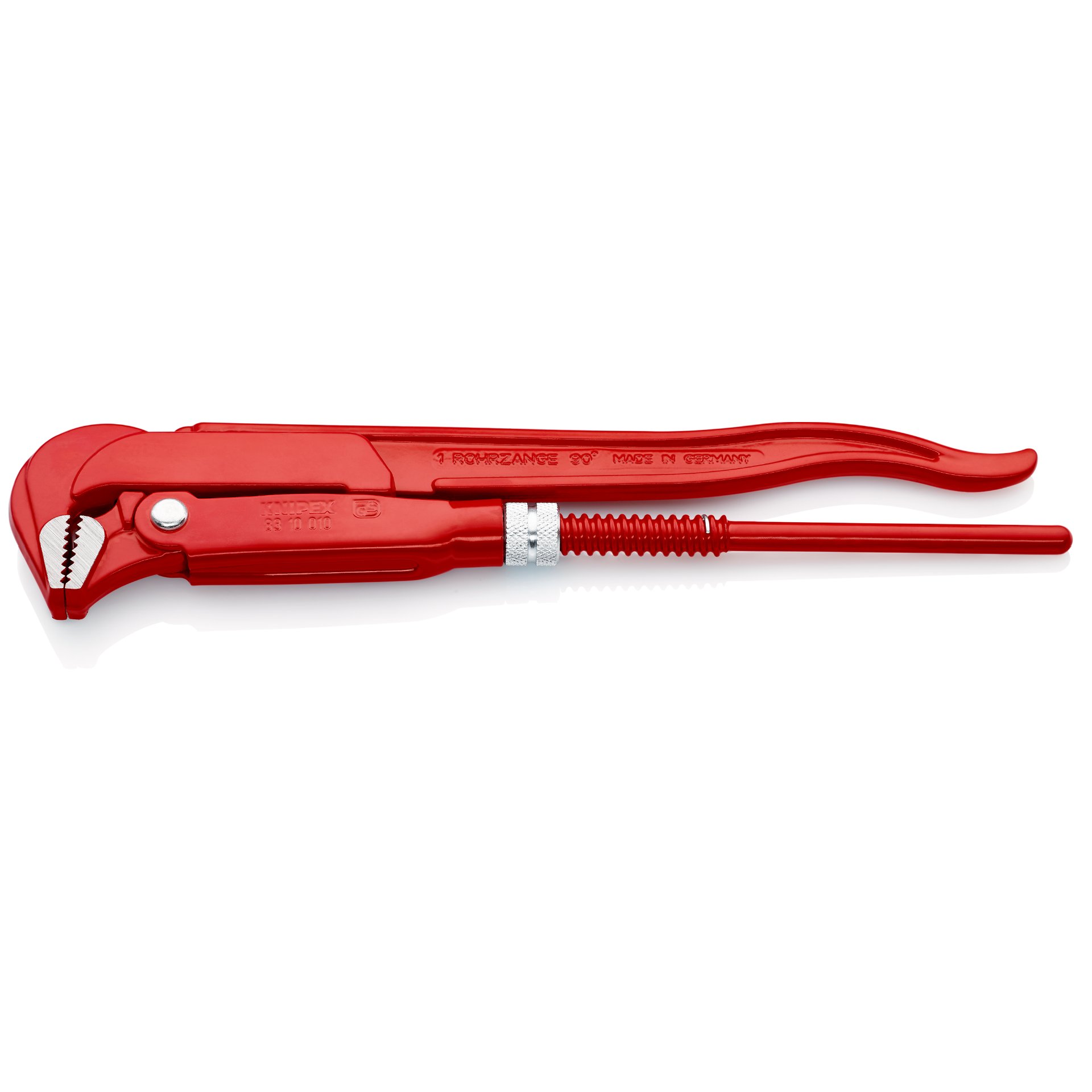 KNIPEX 83 10 010 Rohrzange 90° rot pulverbeschichtet 310 mm
