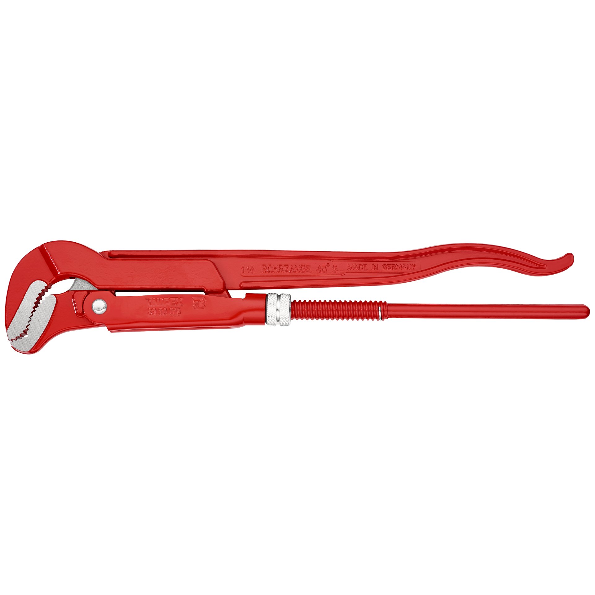 KNIPEX 83 30 015 Rohrzange S-Maul rot pulverbeschichtet 420 mm