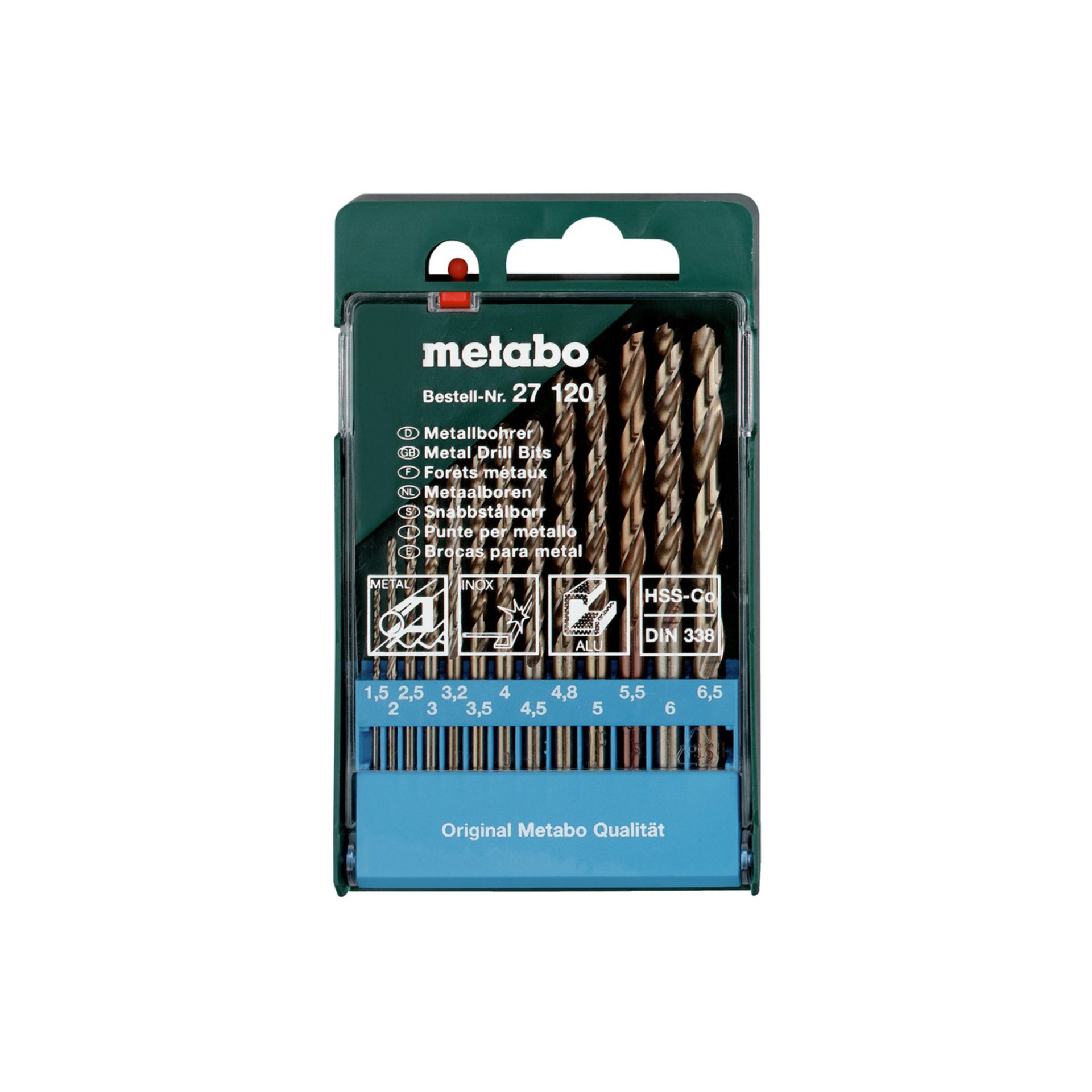 Metabo HSS-Co-Bohrerkassette, 13-teilig (627120000) Metabo HSS-Co-Bohrerkassette, 13-teilig (627120000)