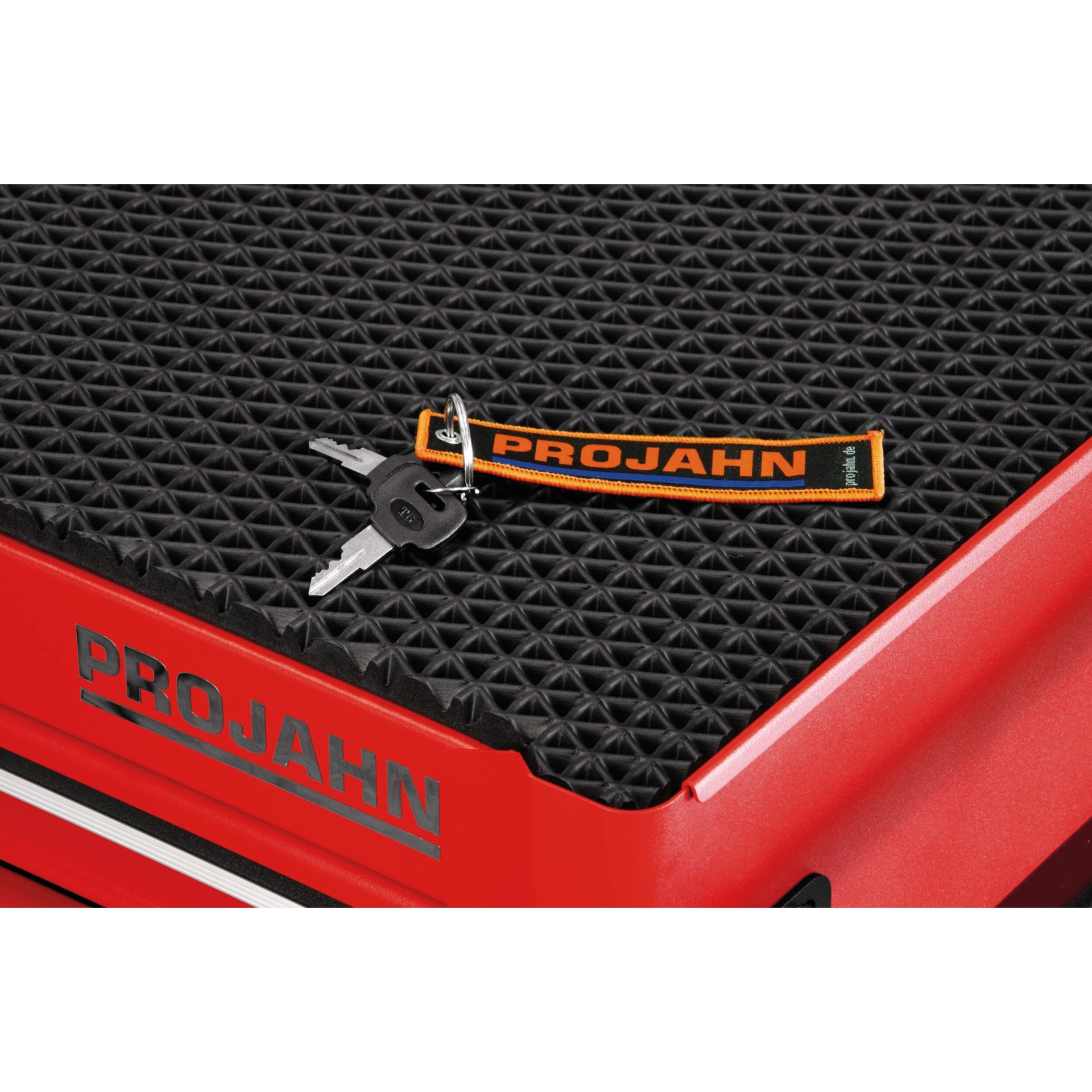 Kickstart, Schloss-Schlüssel, Kofferraum, Gummimatte, ProJAHN Logo