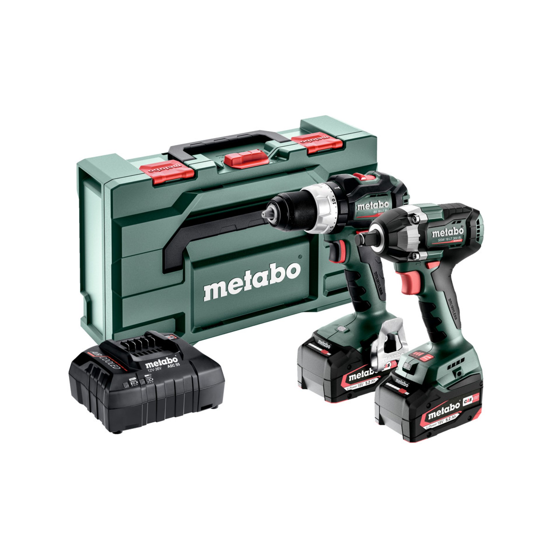 Metabo Akku Combo Set 2.9.3 18V (685203000) - metaBOX 145 L Gerät, Elektrische Bohrmaschine, Werkzeug