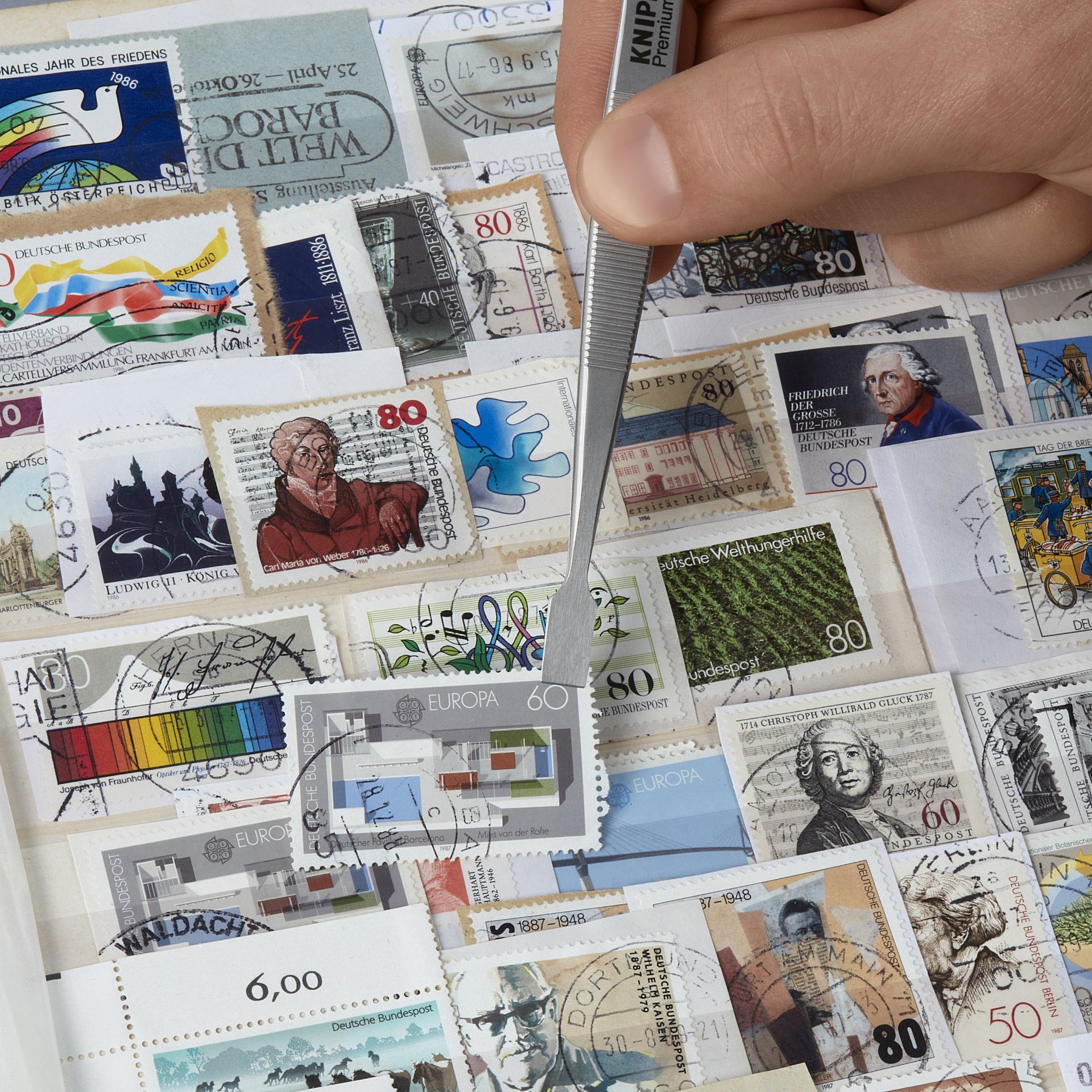 Person, Briefmarke