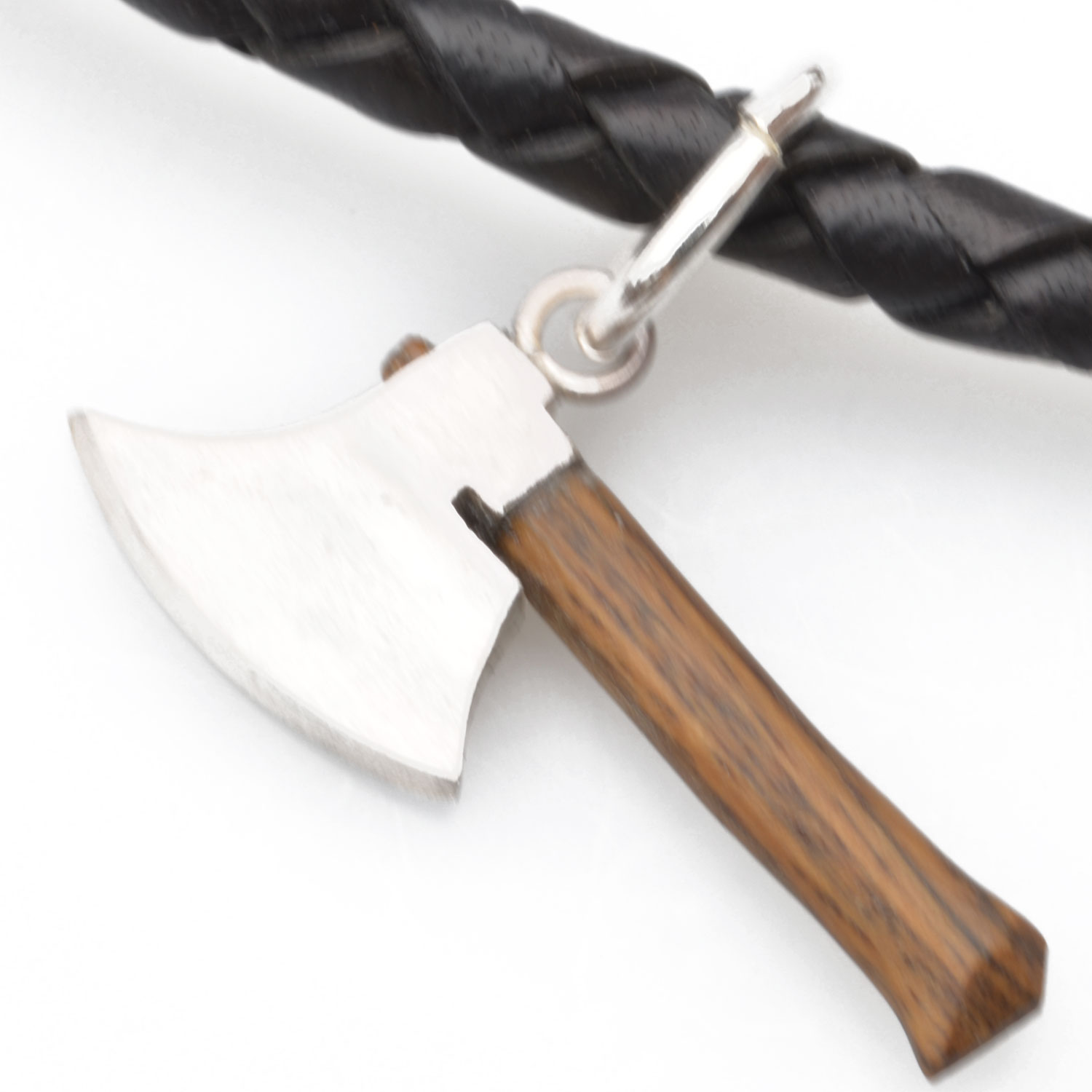 zimmerer-kette-breitbeil Zimmerer Halskette Breitbeil, Sterlingsilber und Echtholz DAKL