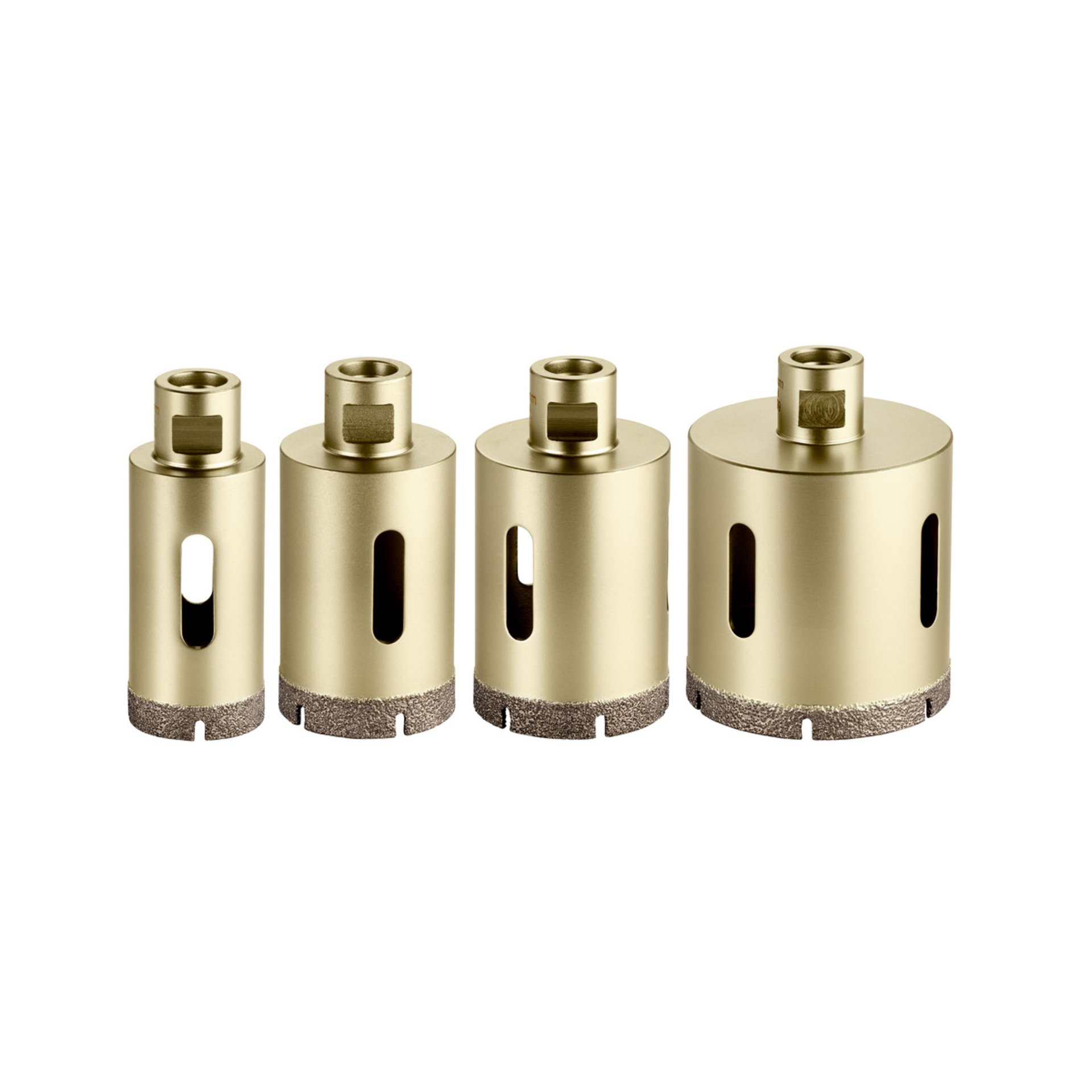 Metabo Fliesen-Diamantbohrkronen-Set "Dry", 4-teilig, M 14 (628319000) Zylinder