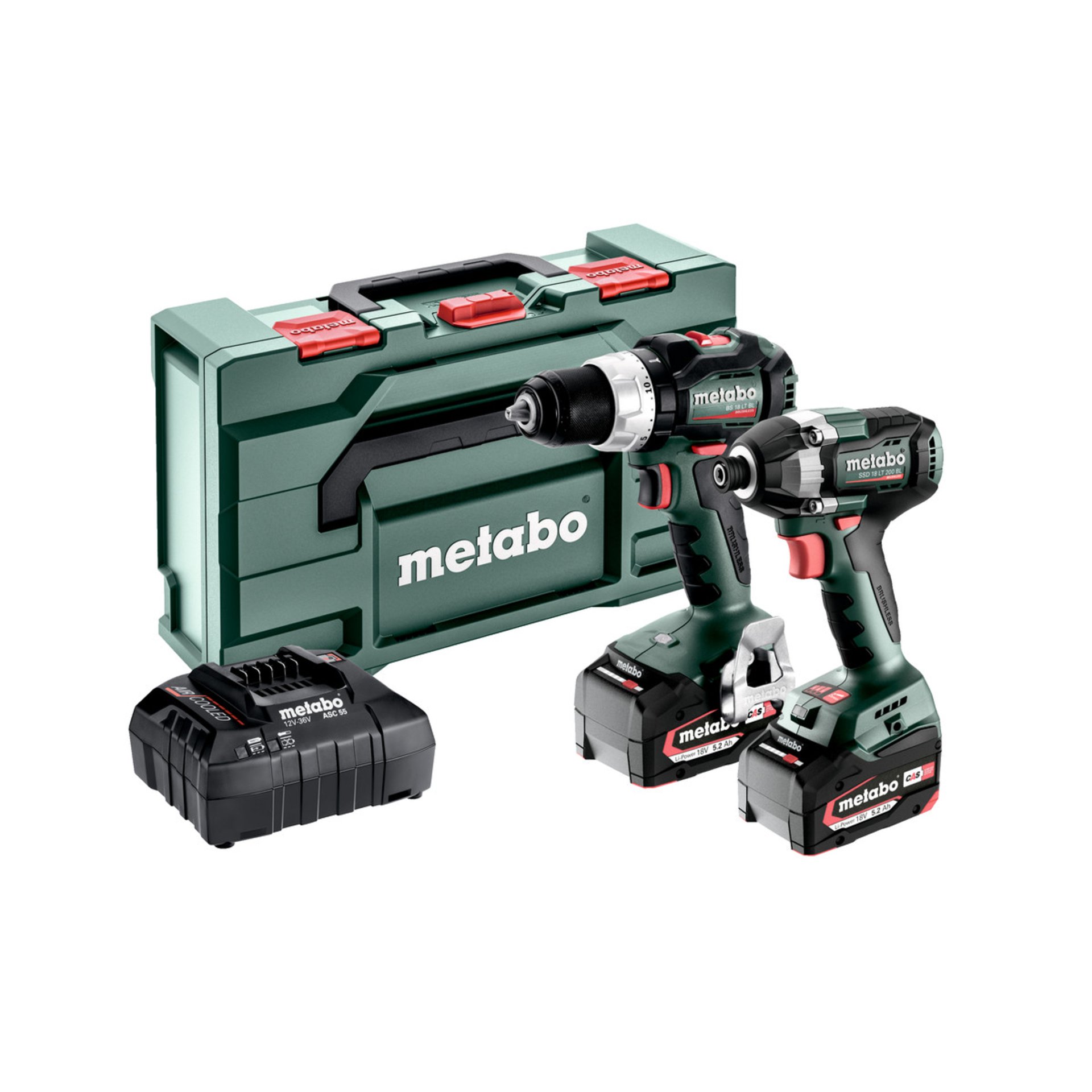 Metabo Akku Combo Set 2.8.4 18V (685196000) - metaBOX 145 L Gerät, Elektrische Bohrmaschine, Werkzeug