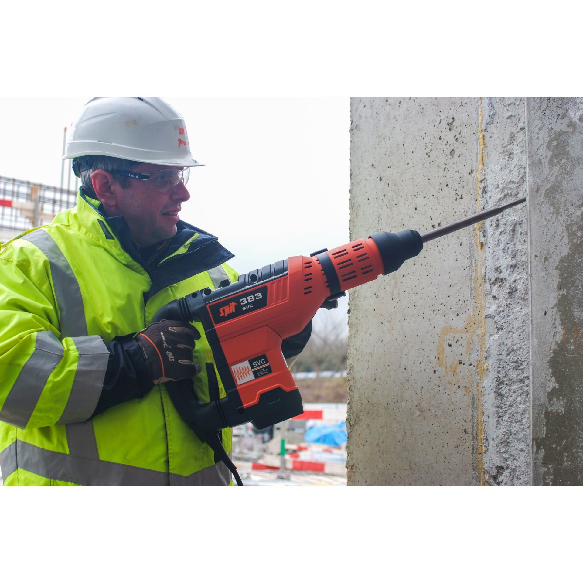 Person, Arbeiter, Elektrische Bohrmaschine, Werkzeug, Handschuh