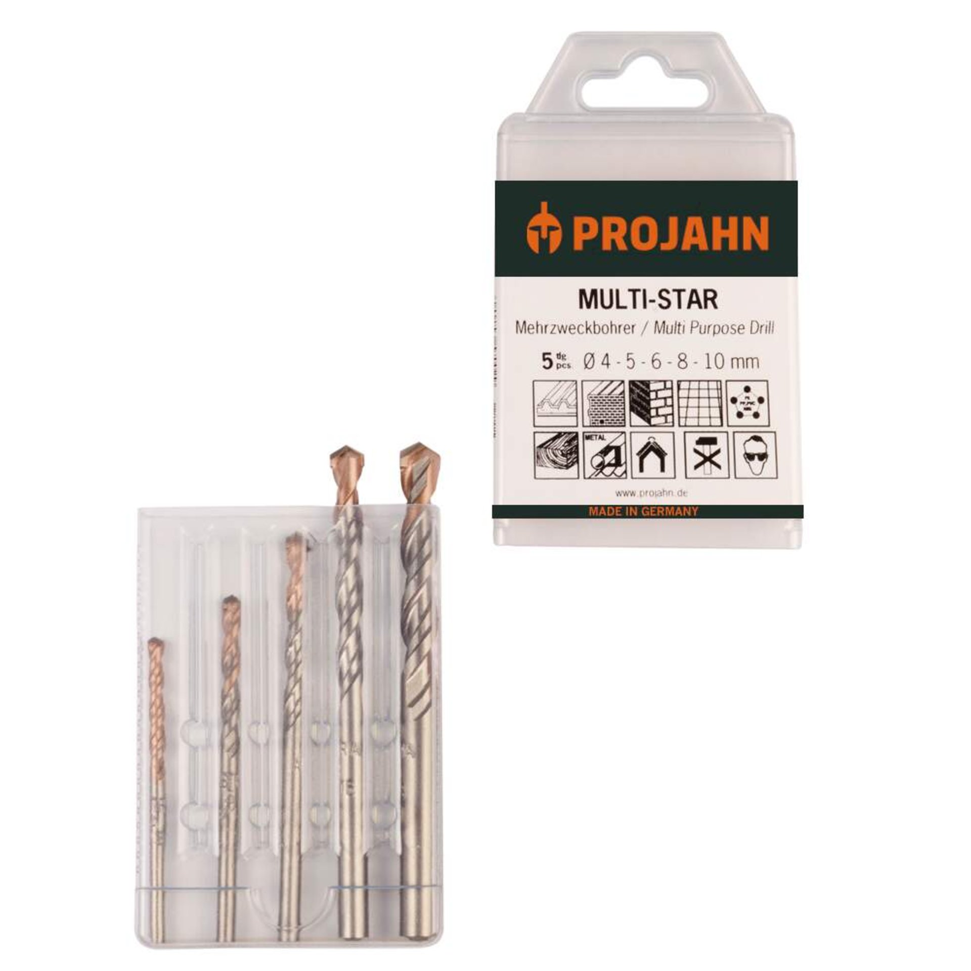 Mehrzweckbohrer, Bohrer-Set, Metallbohrer, Kunststoff?, Material: Stahl