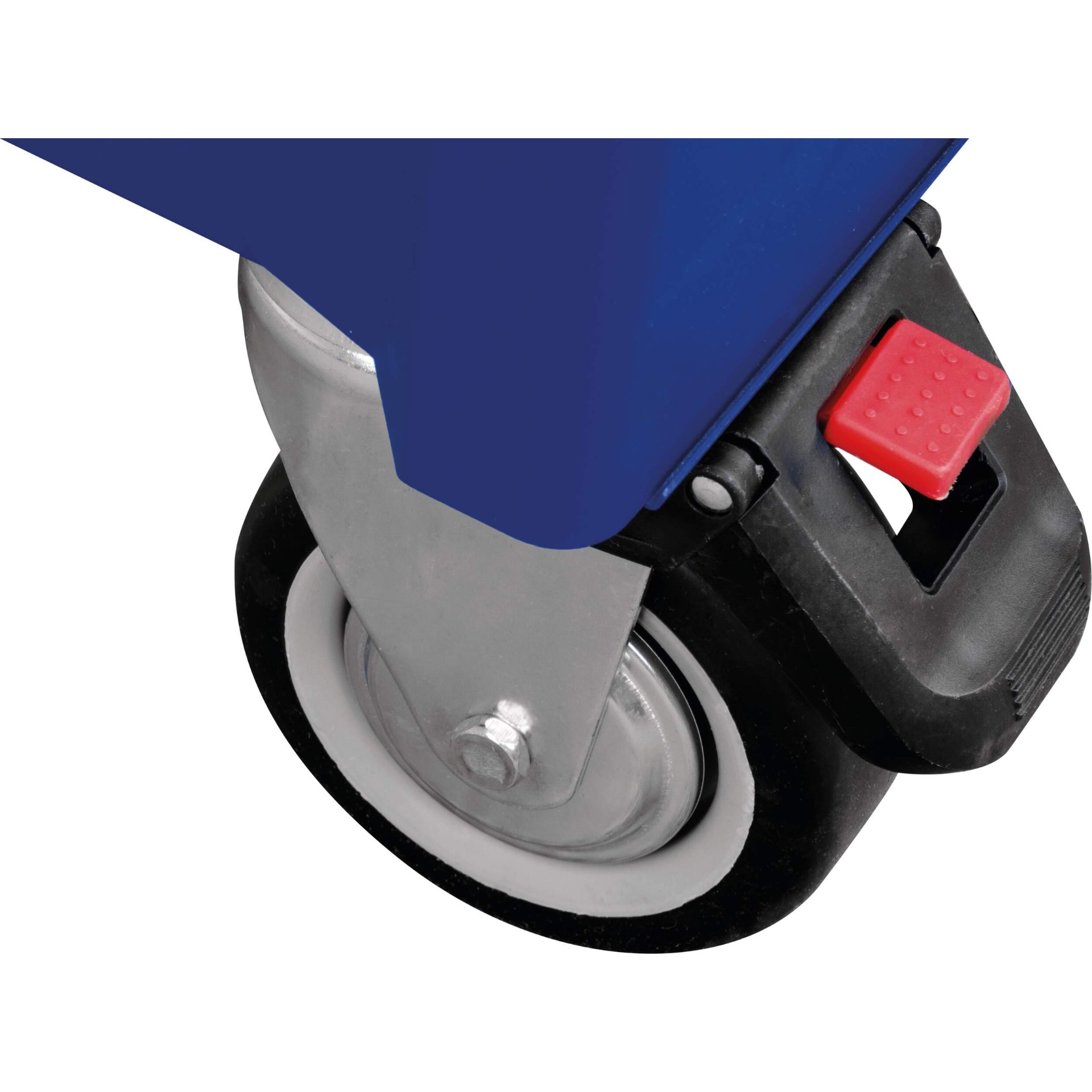 Rollen, Laufrad, Drehrolle, Fußbremse, Blaues Gestell