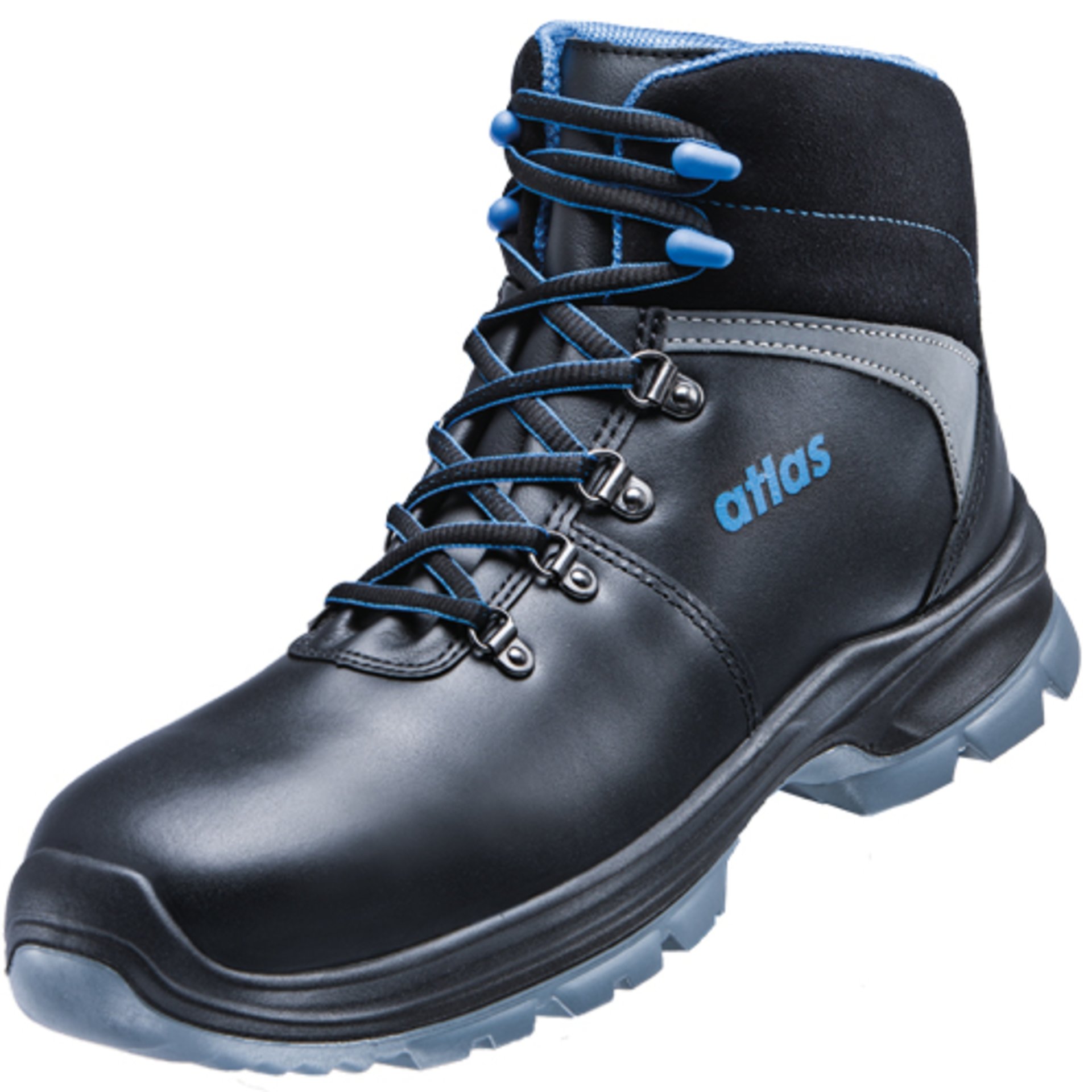Stiefel, Sicherheitsschuhe, Leder, Gummisohle, Hoher Rand