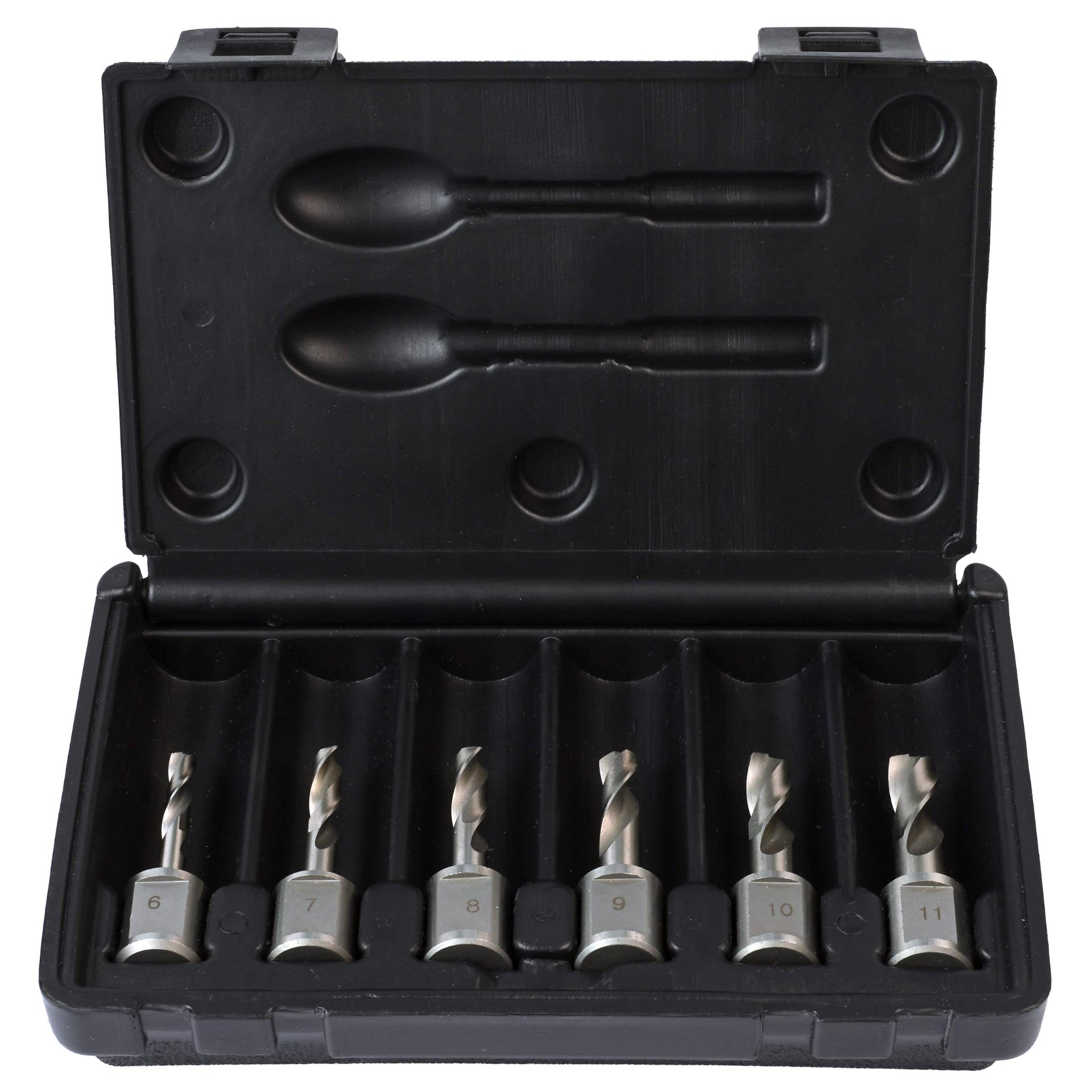 bohrarbeiten, bohrer, satz, etui, metall