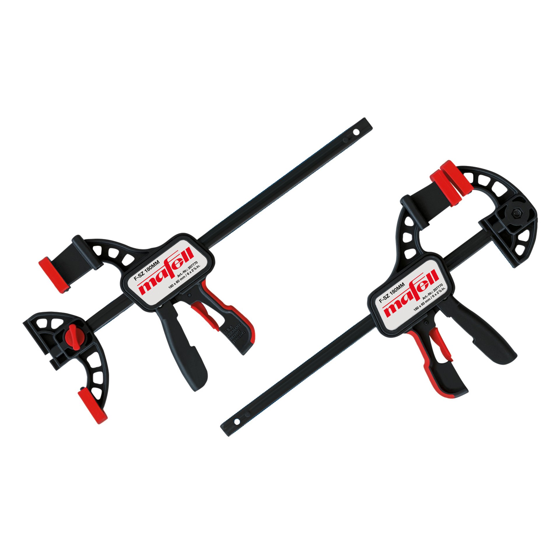 Mafell Spannzwinge F-SZ 180MM, 2 Stück, zur Schienenfixierung am Werkstück