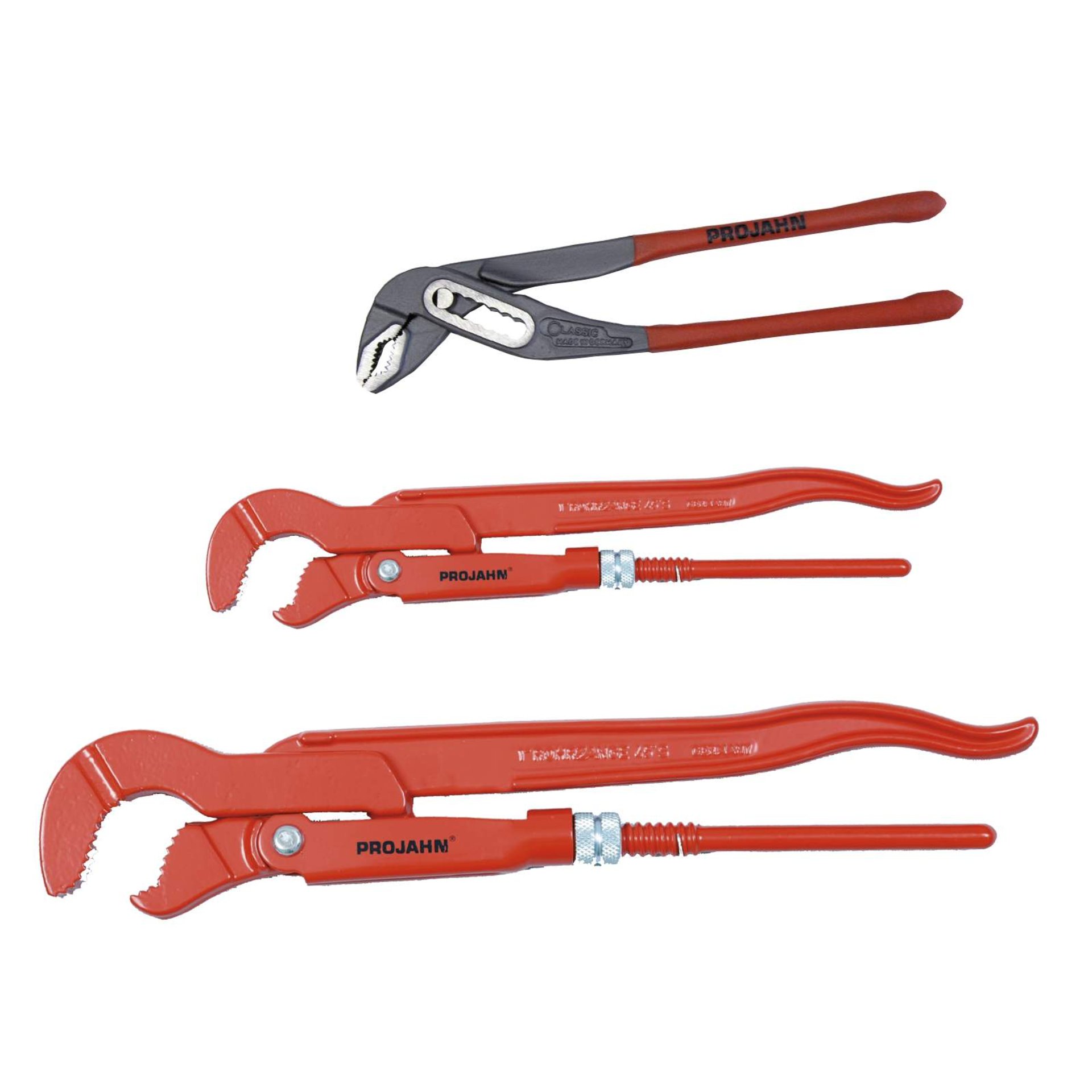 Zangen, verstellbar, rot, Griff, Werkzeugset