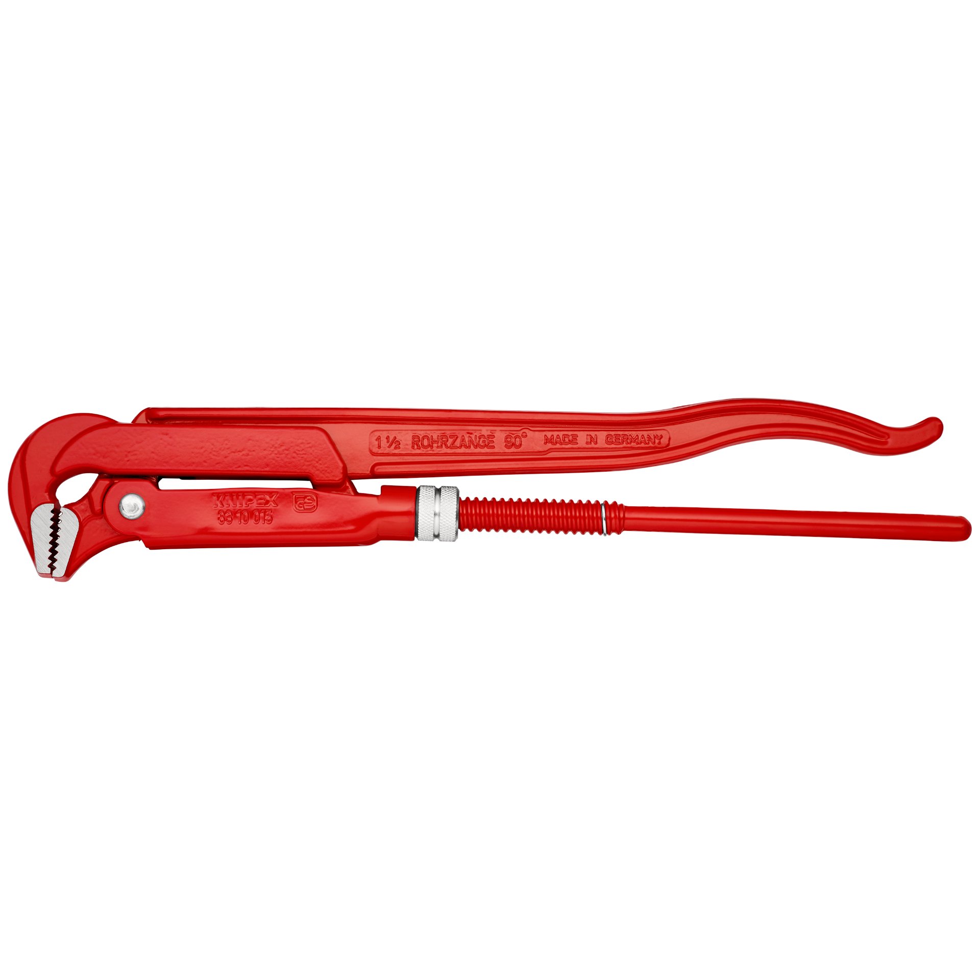 KNIPEX 83 10 015 Rohrzange 90° rot pulverbeschichtet 420 mm