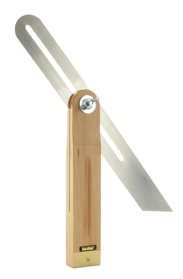 a233_main_xl HEDÜ Tischlerschmiege Buche 30 cm mit Messingbeschlag