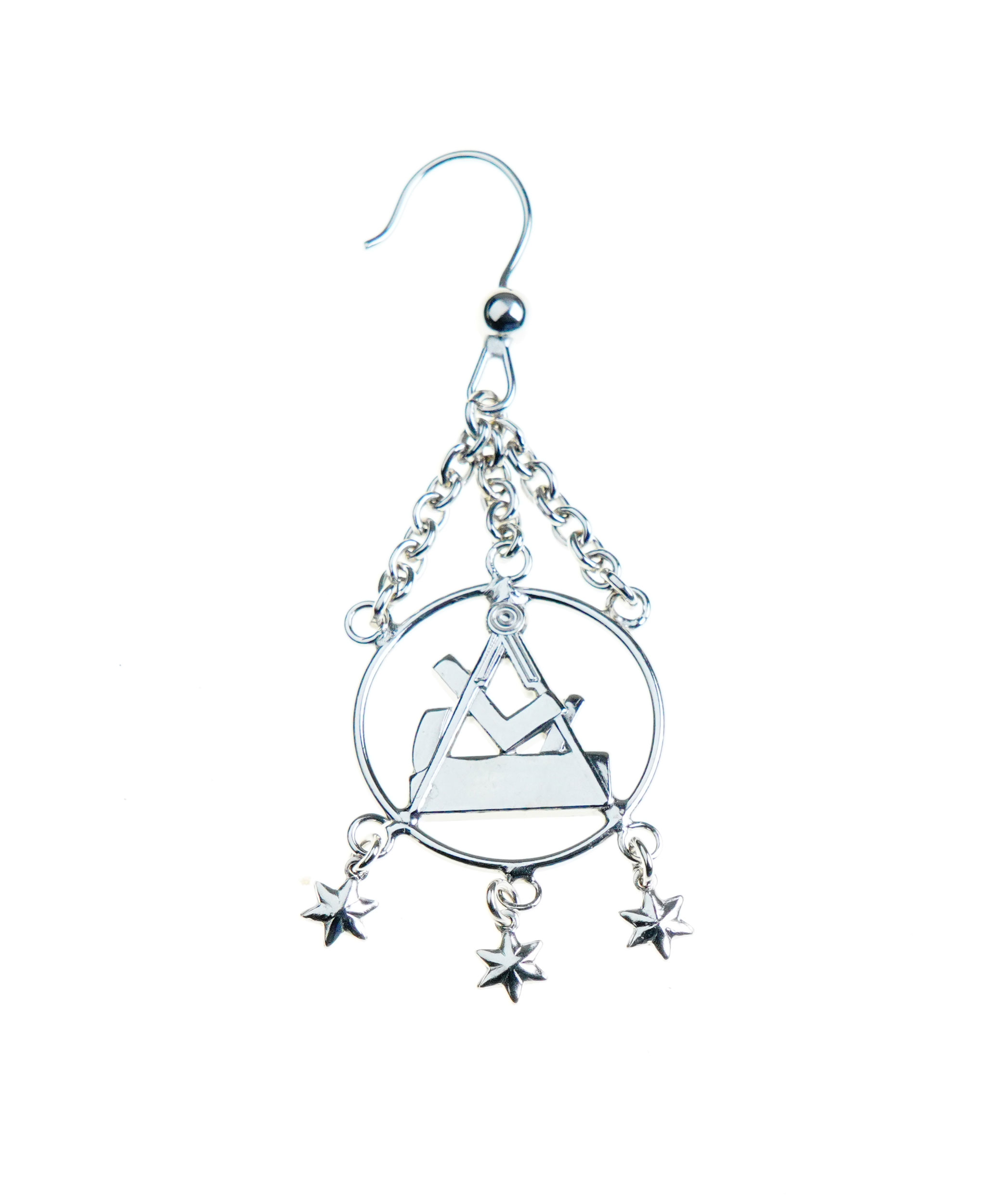 tischler-ohrhaenger-rho-dak Tischler, Schreiner Ohrschmuck, hochwertig rhodiniert in Etui