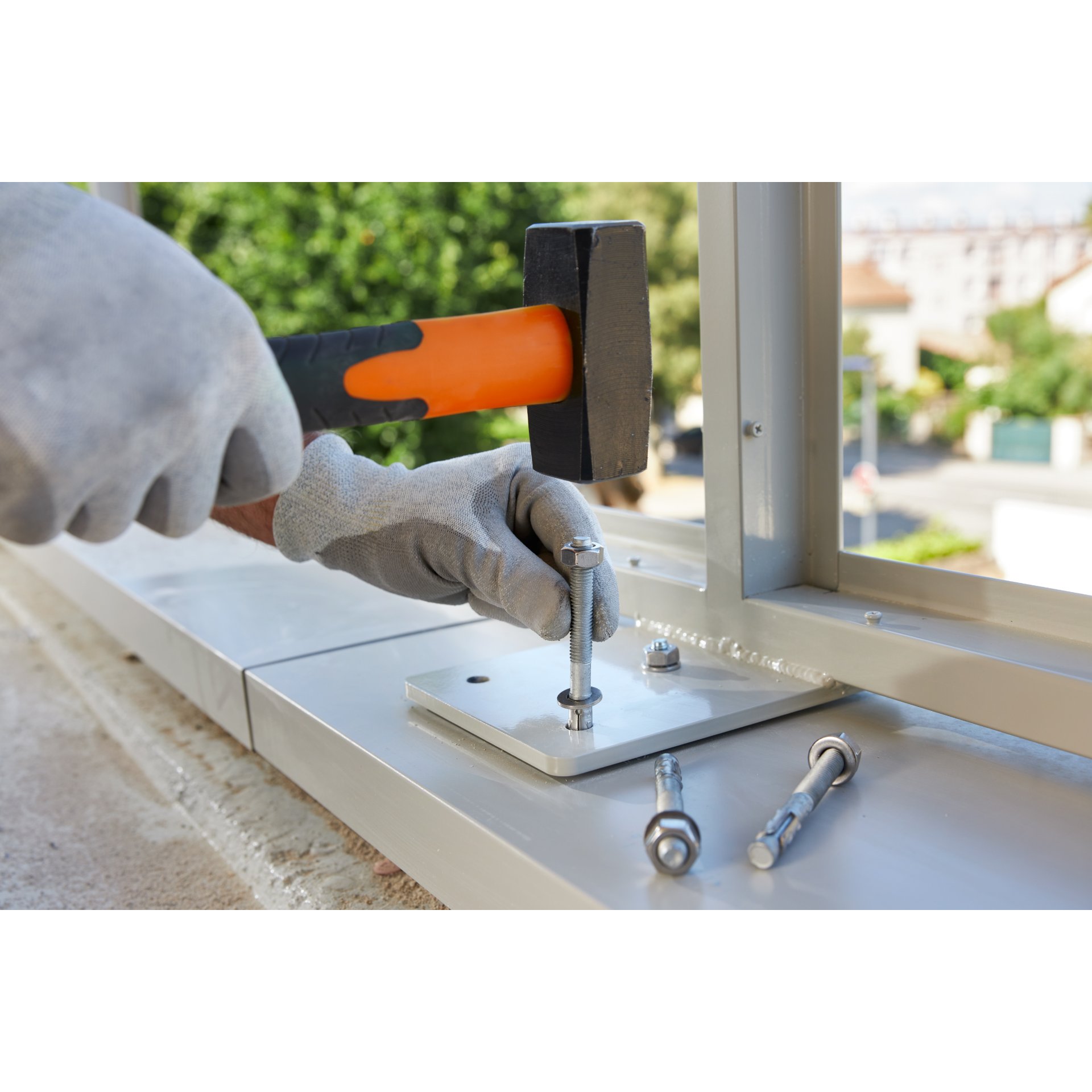 Drinnen, Innenarchitektur, Hammer, Werkzeug, Handschuh