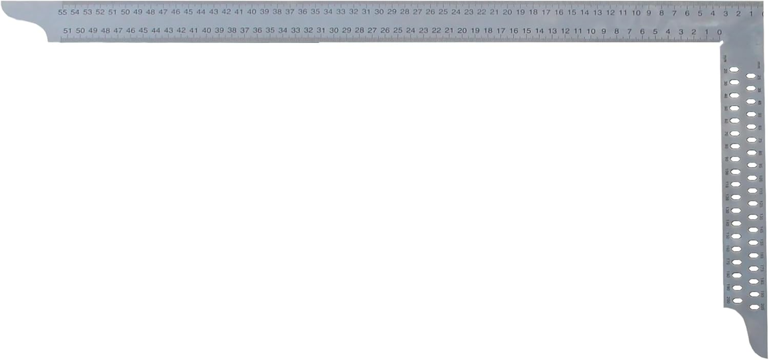 HEDÜ Zimmermannswinkel ZN 800 mm mit mm-Skala Typ A und Anreißlöcher HEDÜ Zimmermannswinkel ZN 800 mm mit mm-Skala Typ A und Anreißlöcher