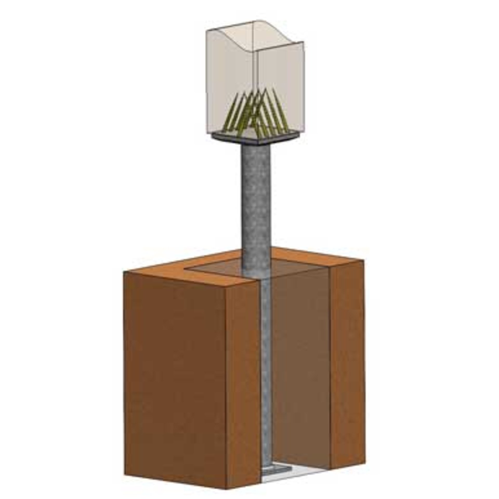 Lampenleuchte, Standleuchte, Glaslampenschirm, Metallsockel, Holztischplatte