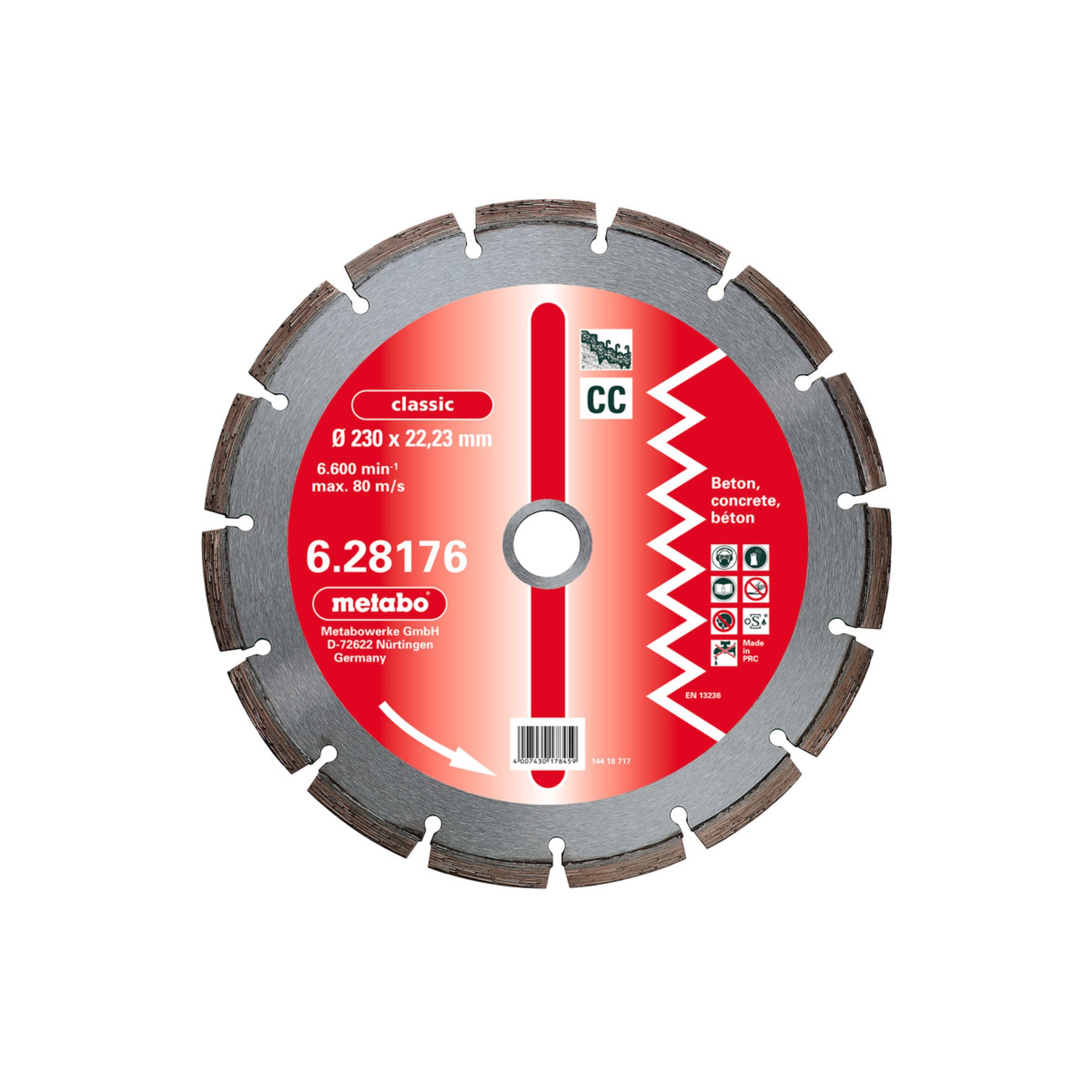 Metabo Dia-TS, 350x3,2x20,0/25,4mm, "classic", "CC", Beton (628180000) Maschine, Sprach, Elektronik, Hardware, Rad