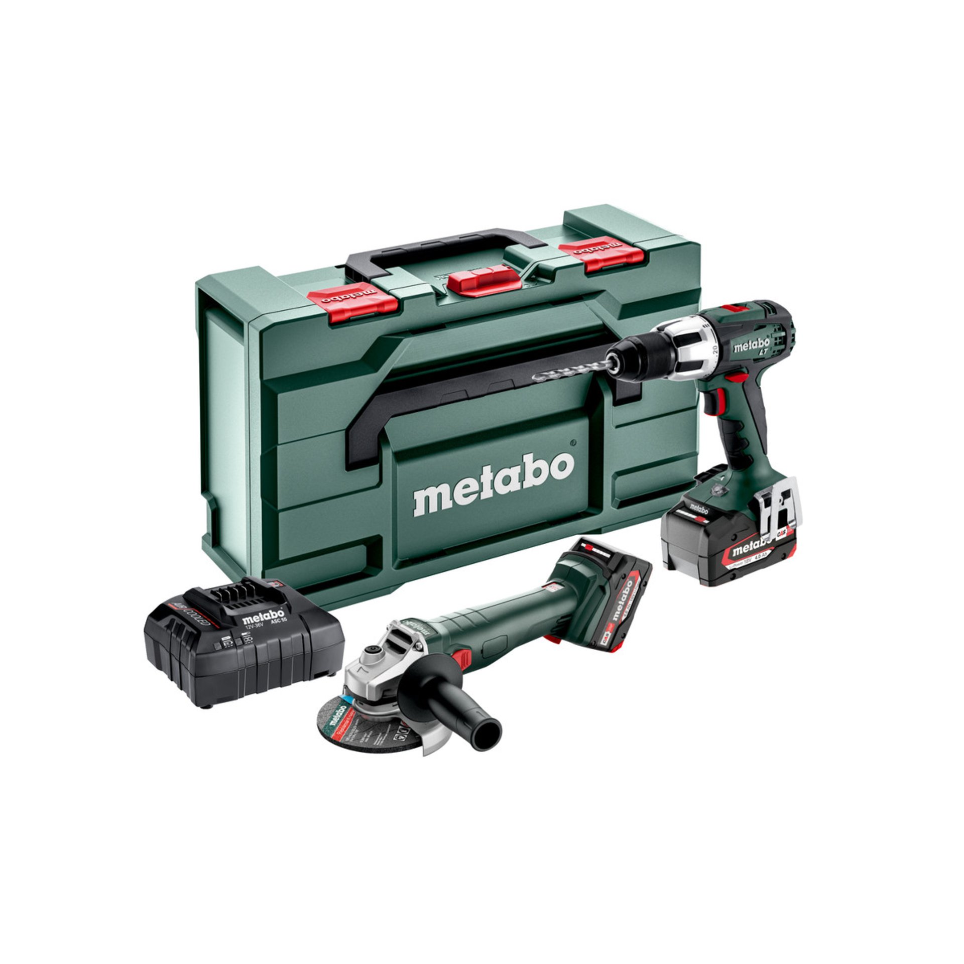 Metabo Akku Combo Set 2.4.2 18 V (685207510) - metaBOX 165 L Gerät, Elektrische Bohrmaschine, Werkzeug