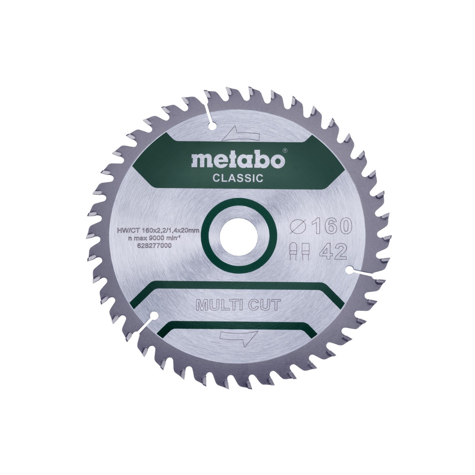 Metabo Sägeblatt "multi cut - classic", 160x20 Z42 FZ/TZ 5° (628277000) Elektronik, Hardware, Computerausrüstung