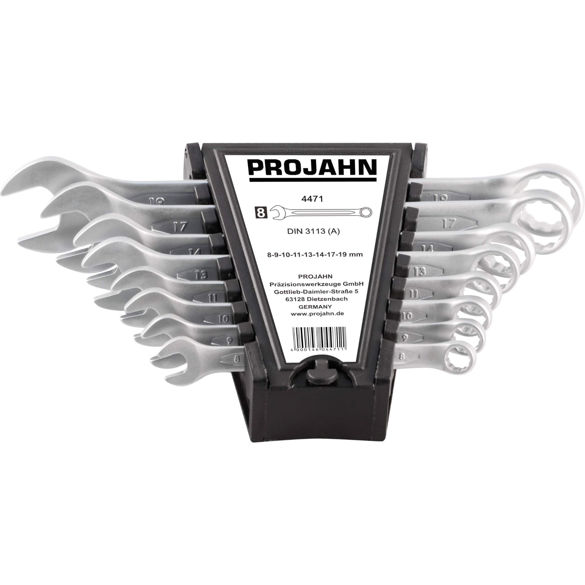 Schraubenschlüssel-Set, Kombischlüssel, Metrische Größen, Satz mit Hülle, Chrom-Vanadium