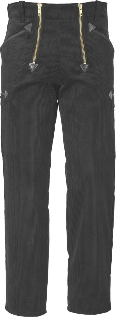JOB-Zunfthose aus Genua-Cord schwarz gerade Form