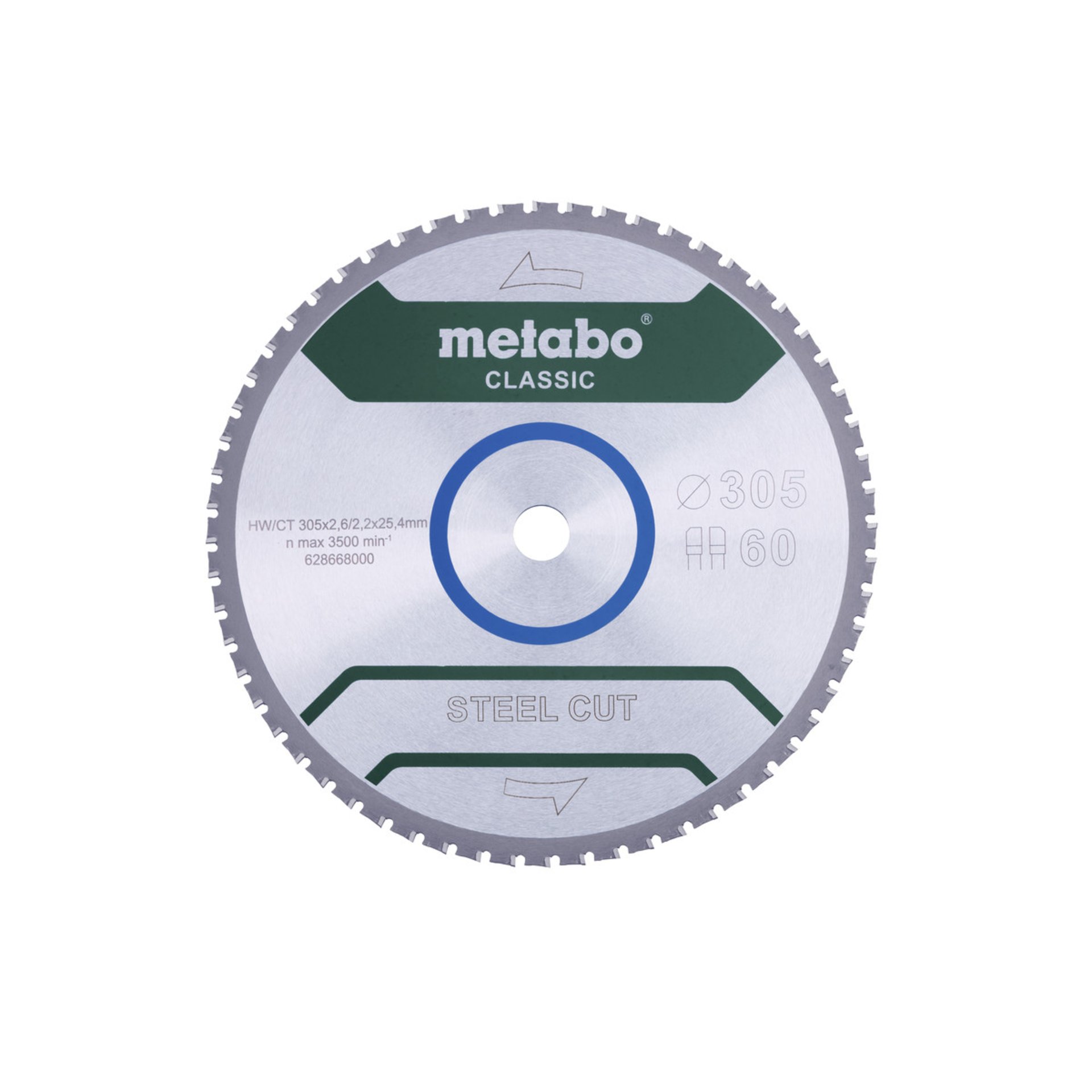 Metabo Sägeblatt "steel cut - classic", 305x25,4 Z60 FZ/FA 4° (628668000) Elektronik, Hardware