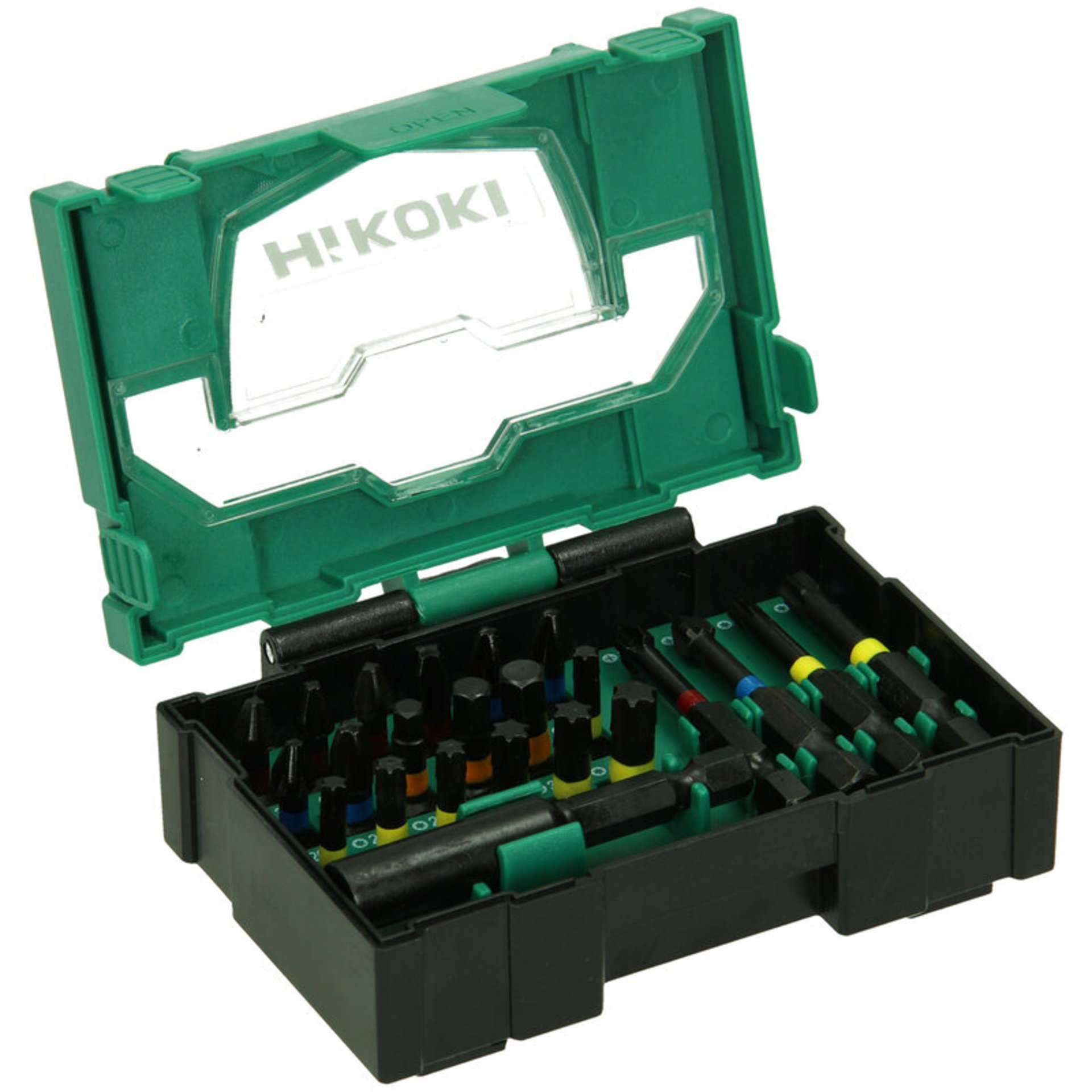Hikoki Bit-Box 1/4", 23-teilig, 25mm, schlagfest, inkl. magnetischem Bithalter, Größe I Hikoki Bit-Box 1/4", 23-teilig, 25mm, schlagfest, inkl. magnetischem Bithalter, Größe I