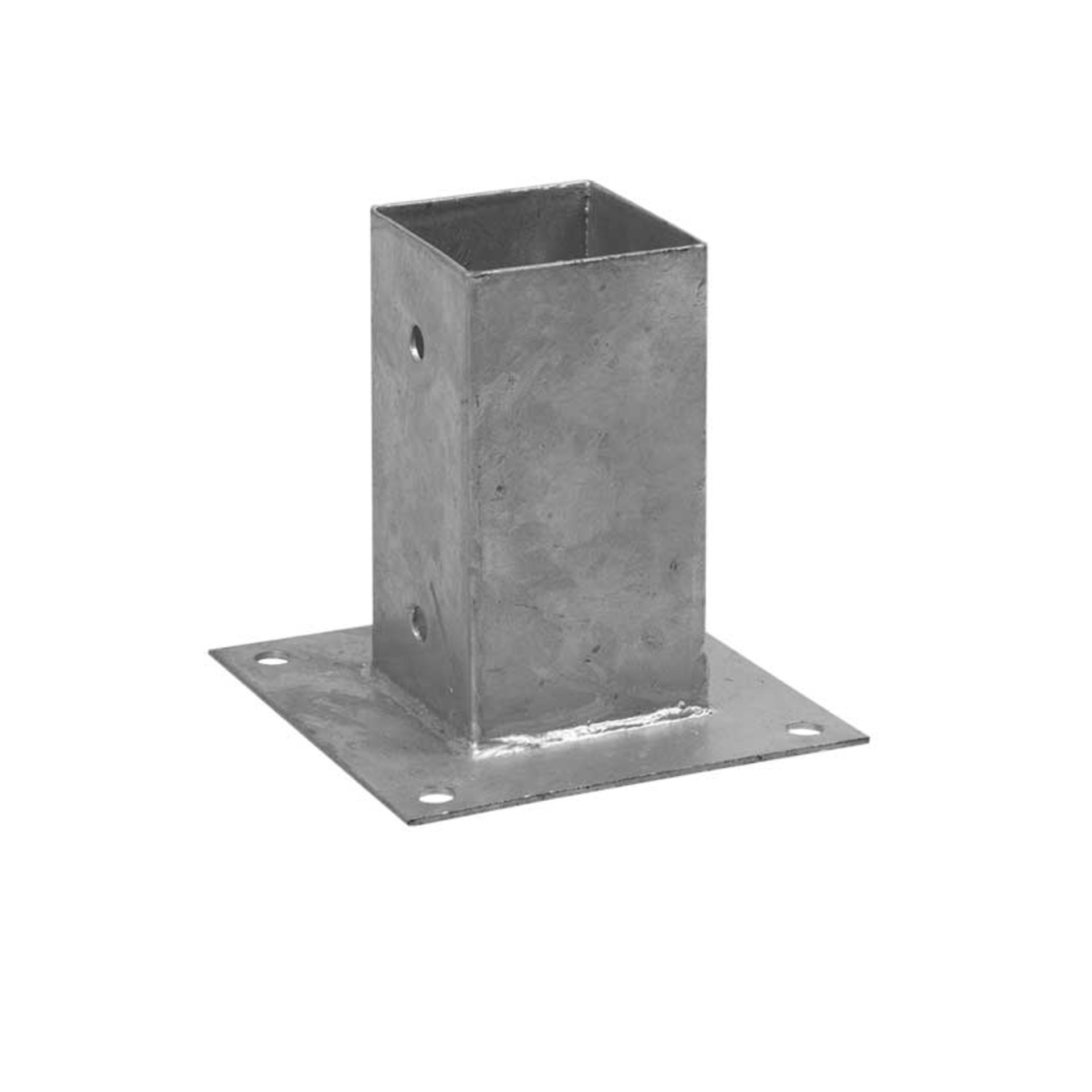 stahlkoffer, stahlpfosten, bodenplatte, winkelpfosten, eckverankerung