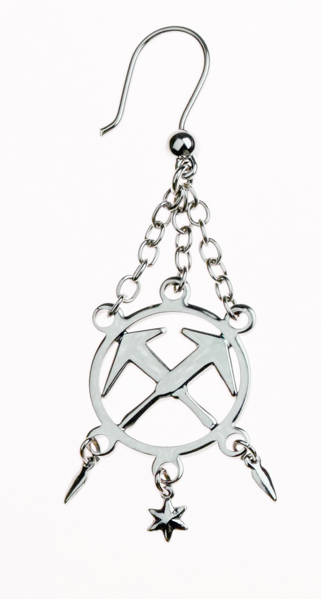 DAKL-dachdeckerOhrhaenger2 Dachdecker Ohrschmuck, hochwertig rhodiniert in Etui