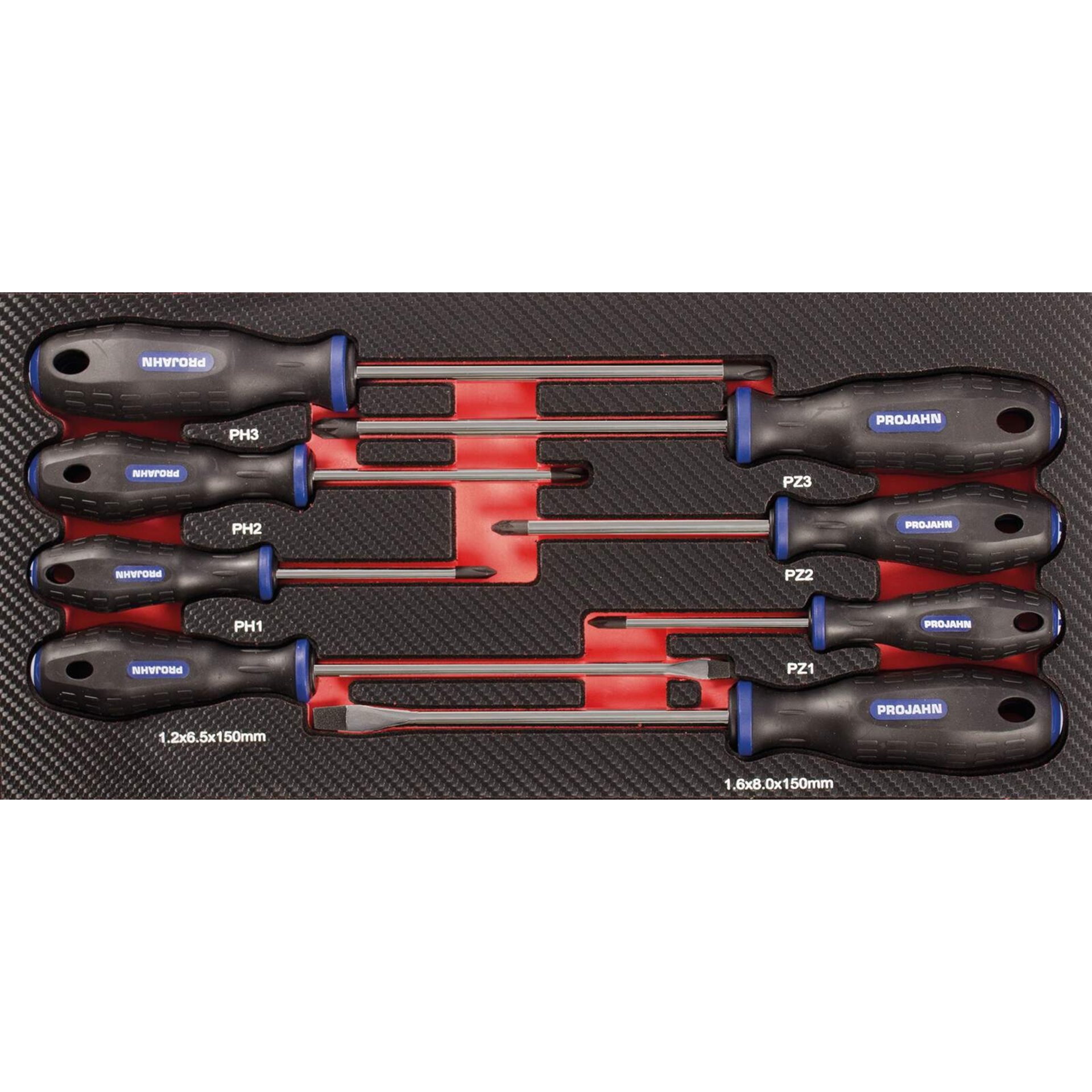 Schraubendreher-Set, Schlitz/Phillips, Kreuzschlitz, Schraubenzieher, Werkzeugset