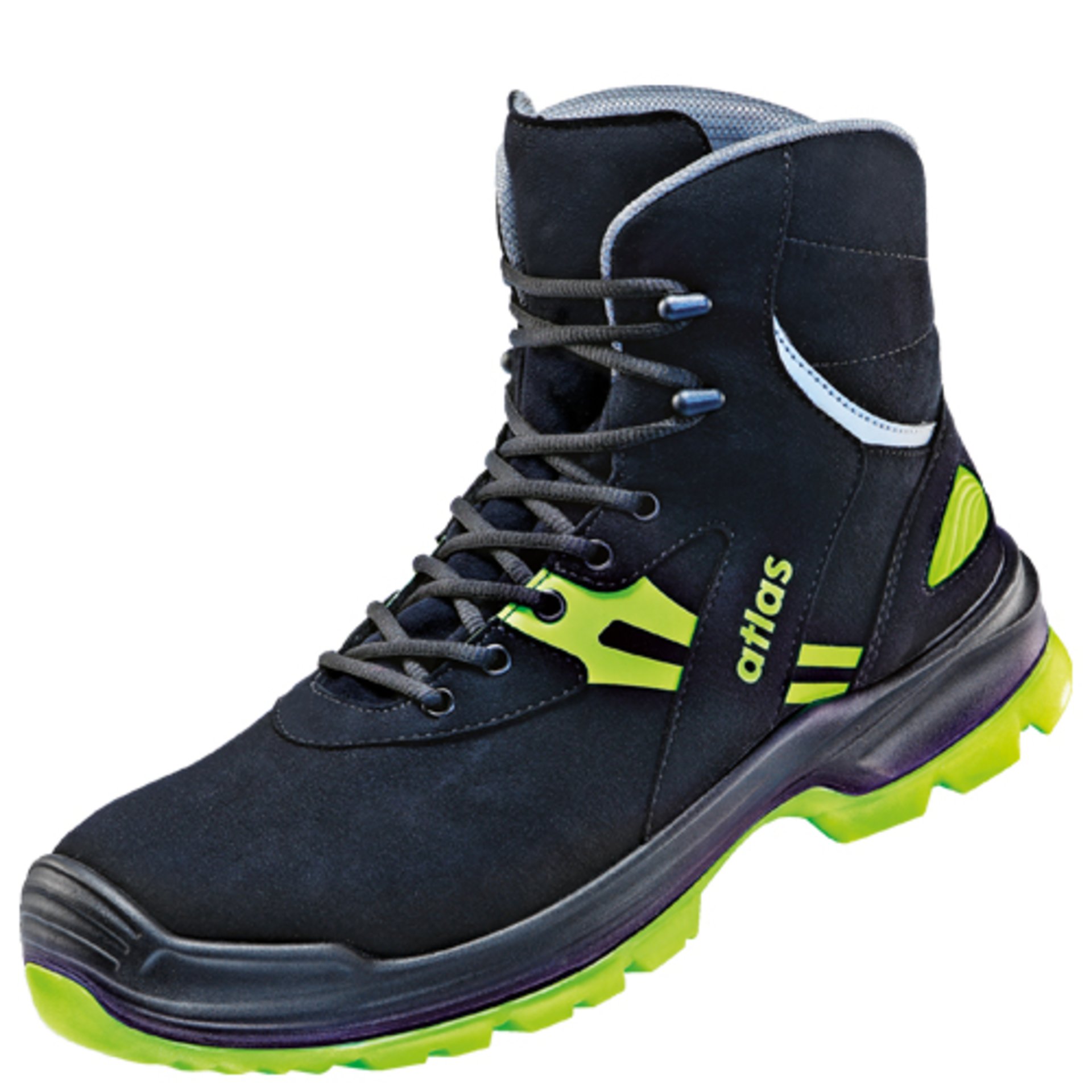 Stiefel, Stiefel, Hoch oben, Laufschuh, Neon-Grün