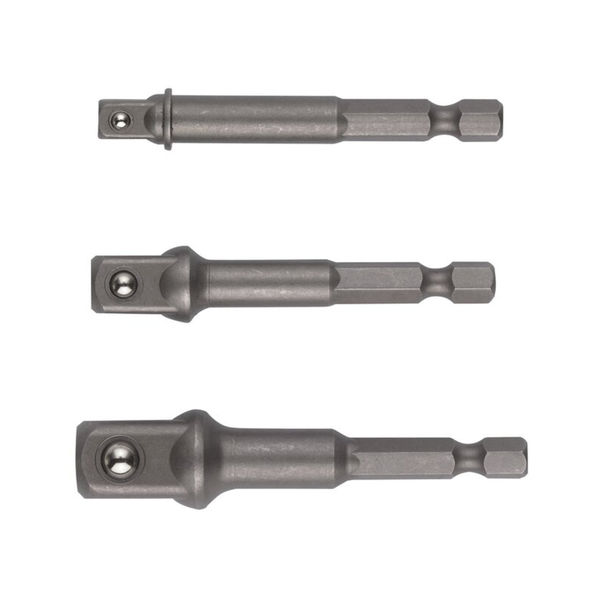 Hikoki Adapater-Set für Stecknüsse 1/4"HEX auf 1/4",1/2",3/8", 3-teilig