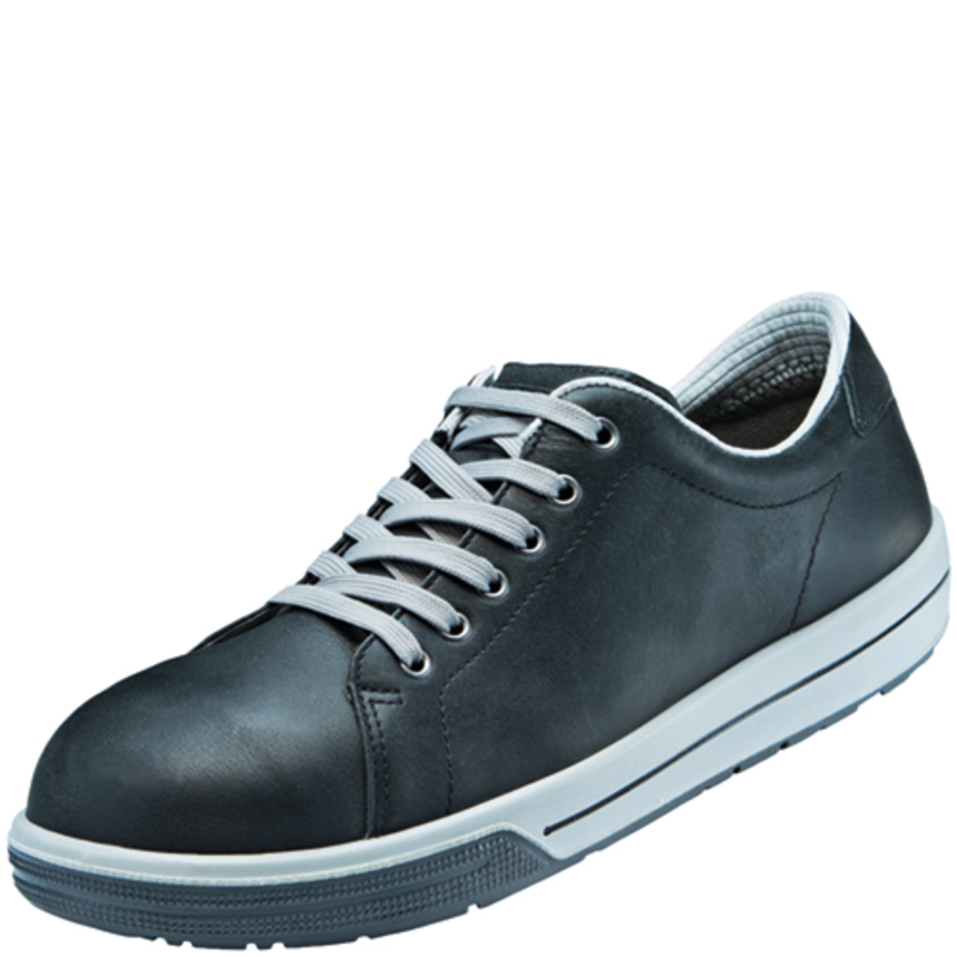 Sneaker, Dunkelblau, Lederoptik, Schnürschuh, Gummisohle