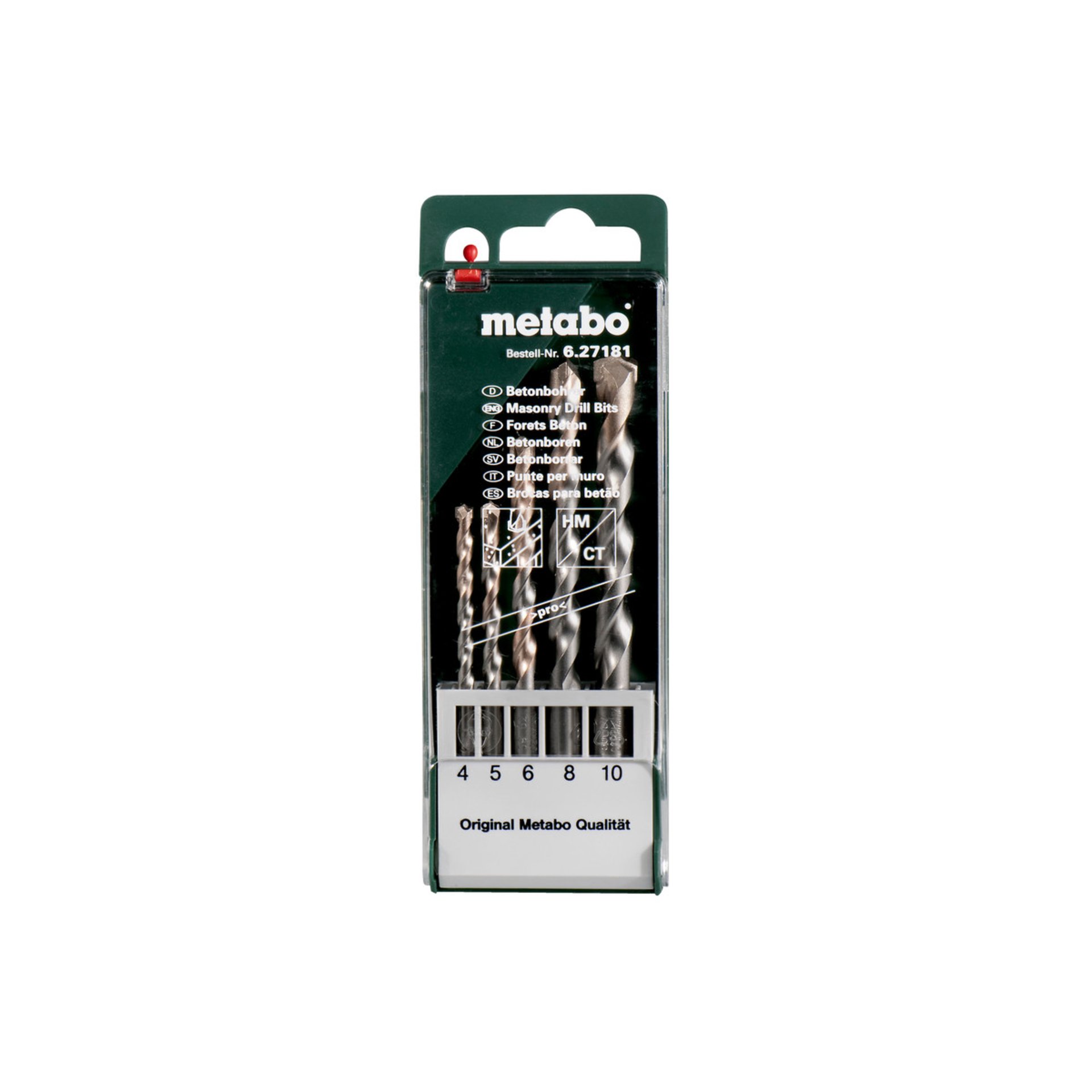 Metabo Beton-Bohrerkassette pro, 5-teilig (627181000) Metabo Beton-Bohrerkassette pro, 5-teilig (627181000)