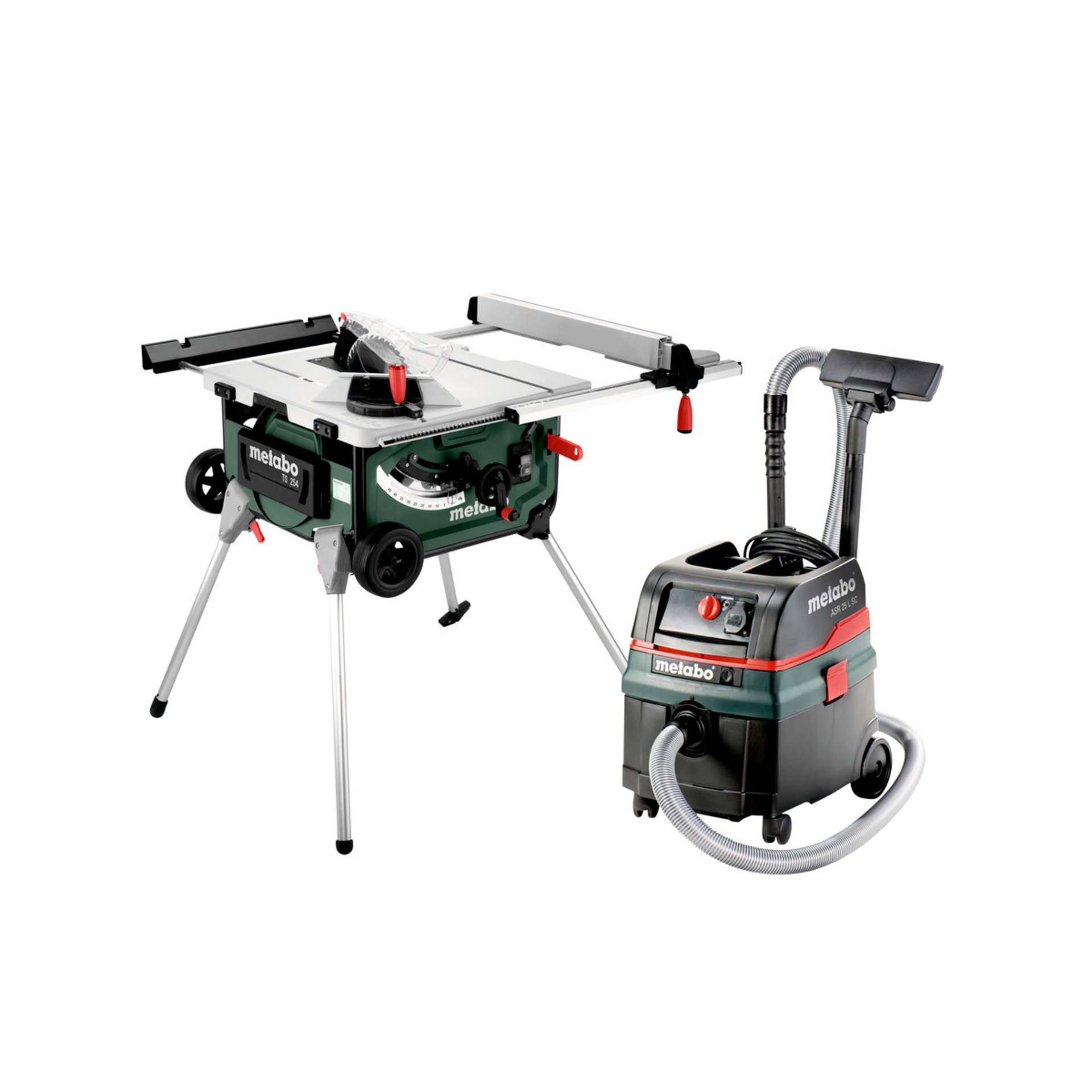 Metabo Set Tischkreissäge TS 254 + Allessauger ASR 25 L SC (690695000) - Karton Gerät, Maschine, Rad