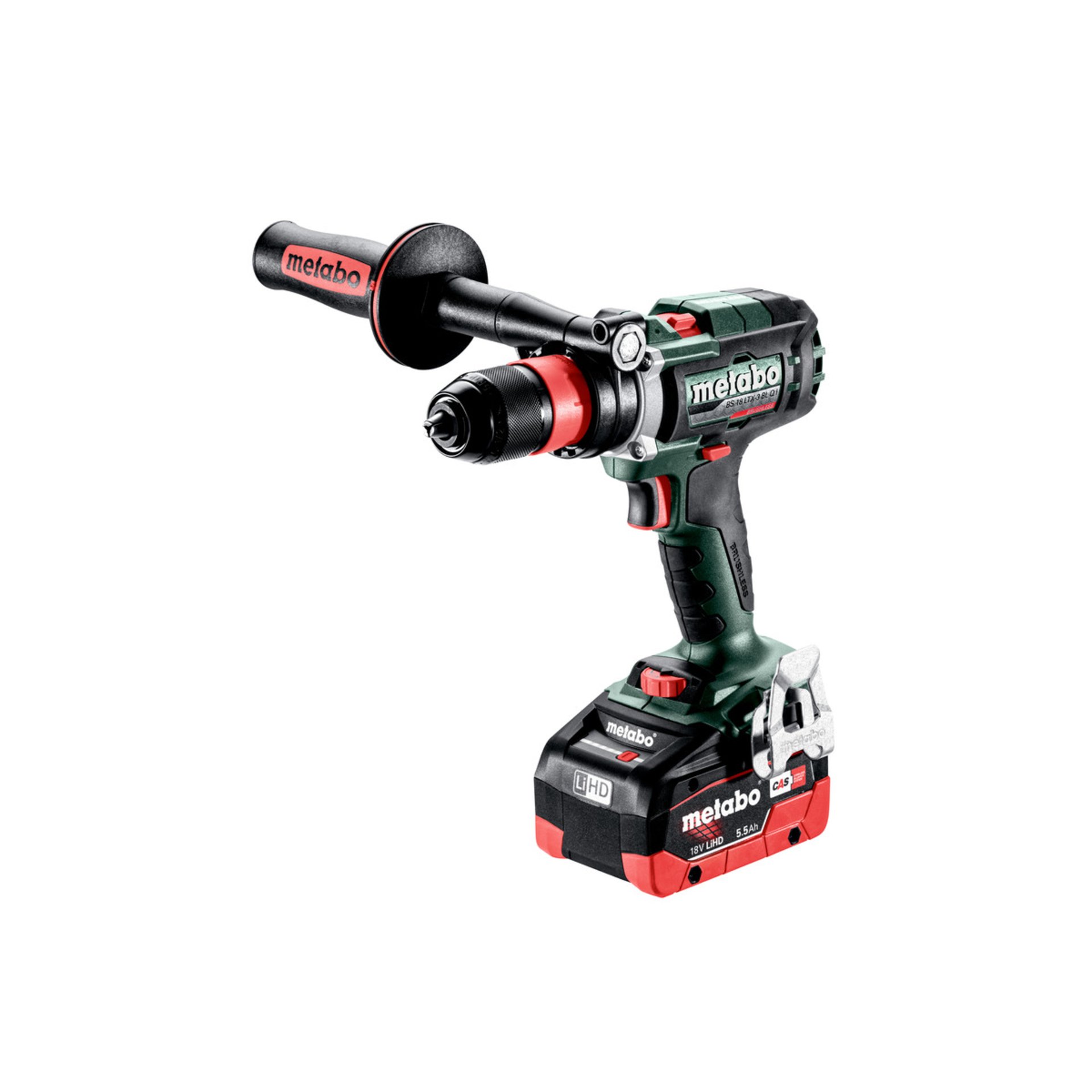 Metabo Akku-3-Gang-Bohrschrauber BS 18 LTX-3 BL Q I  (603184660) - metaBOX 145 L Gerät, Elektrische Bohrmaschine, Werkzeug