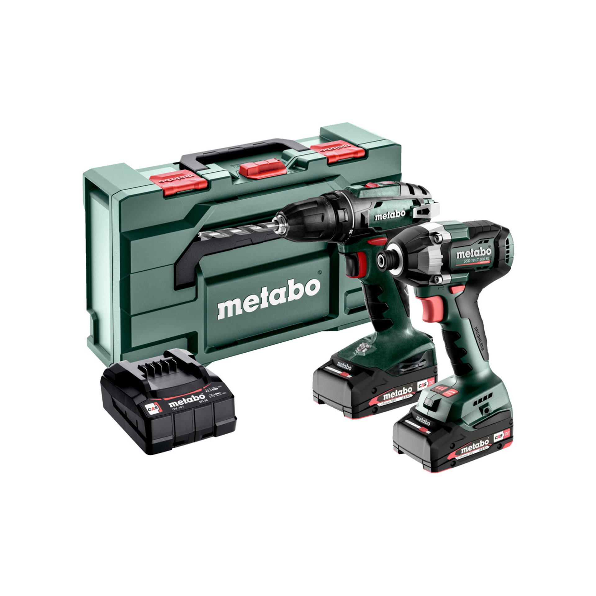 Metabo Akku Combo Set 2.8.1 18V (685193000) - metaBOX 145 L Gerät, Elektrische Bohrmaschine, Werkzeug