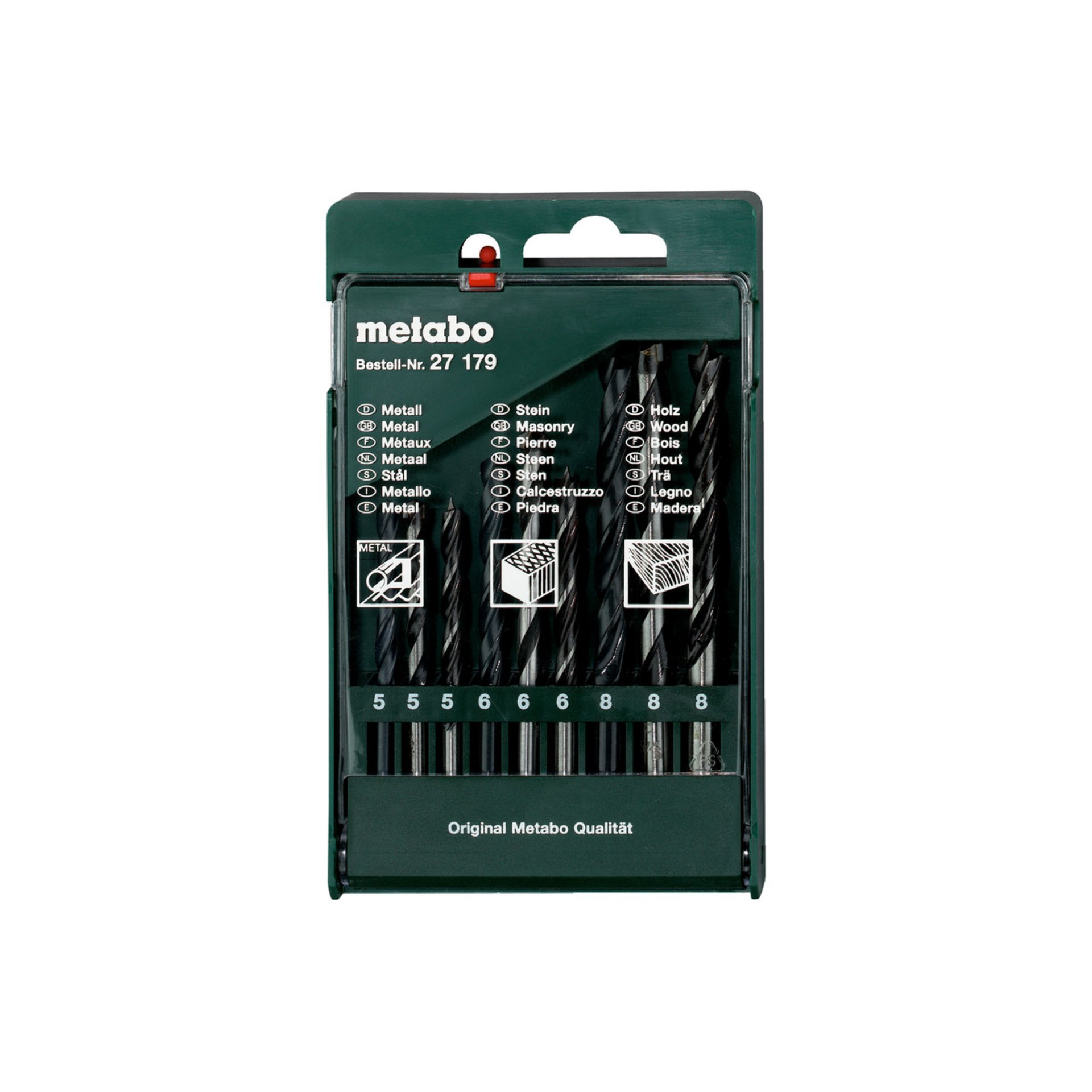 Metabo Bohrersortiment-Kassette, 9-teilig (627179000) Gerät