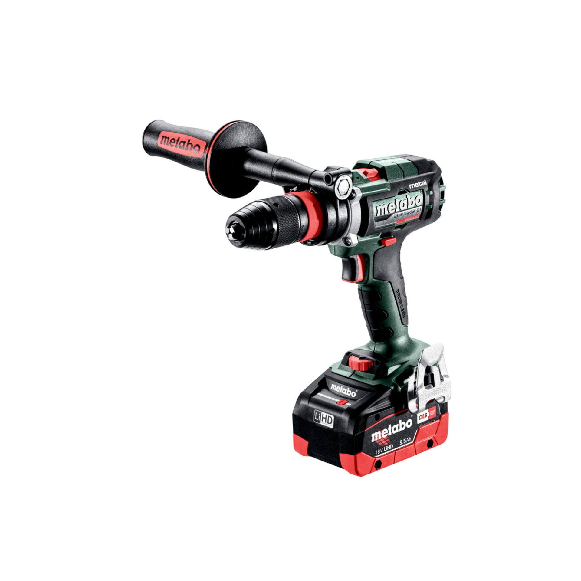 Metabo Akku-3-Gang-Bohrschrauber BS 18 LTX-3 BL Q I Metal (603180660) - metaBOX 145 L Gerät, Elektrische Bohrmaschine, Werkzeug