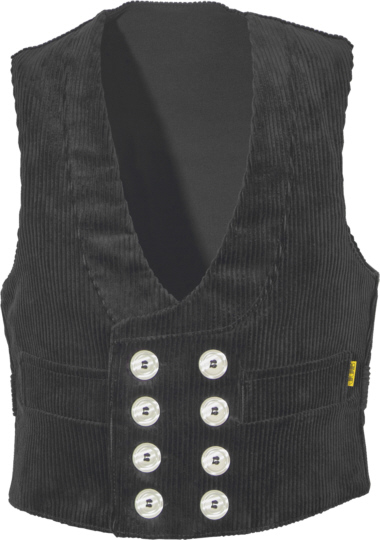 Kinderzunftweste aus Trenkercord schwarz, JOB