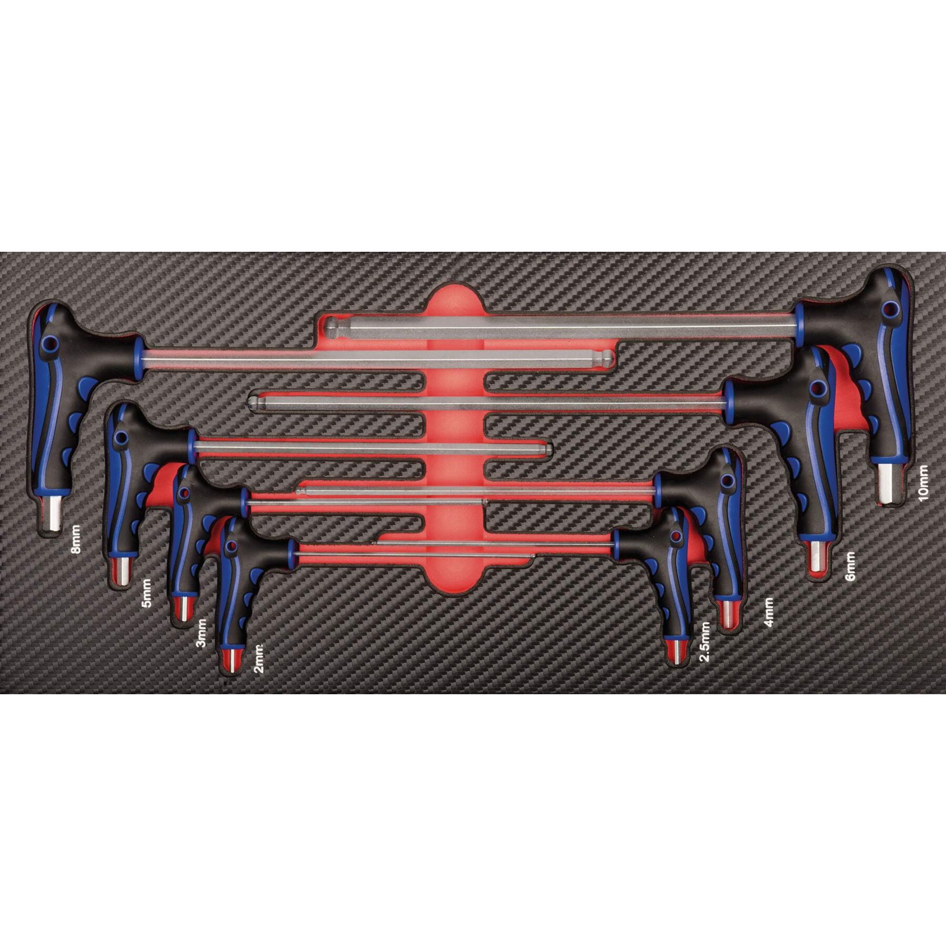 Schraubendreher-Satz, Schraubendreher, Magnetisch, Kunststoffgriffe, Größenangaben