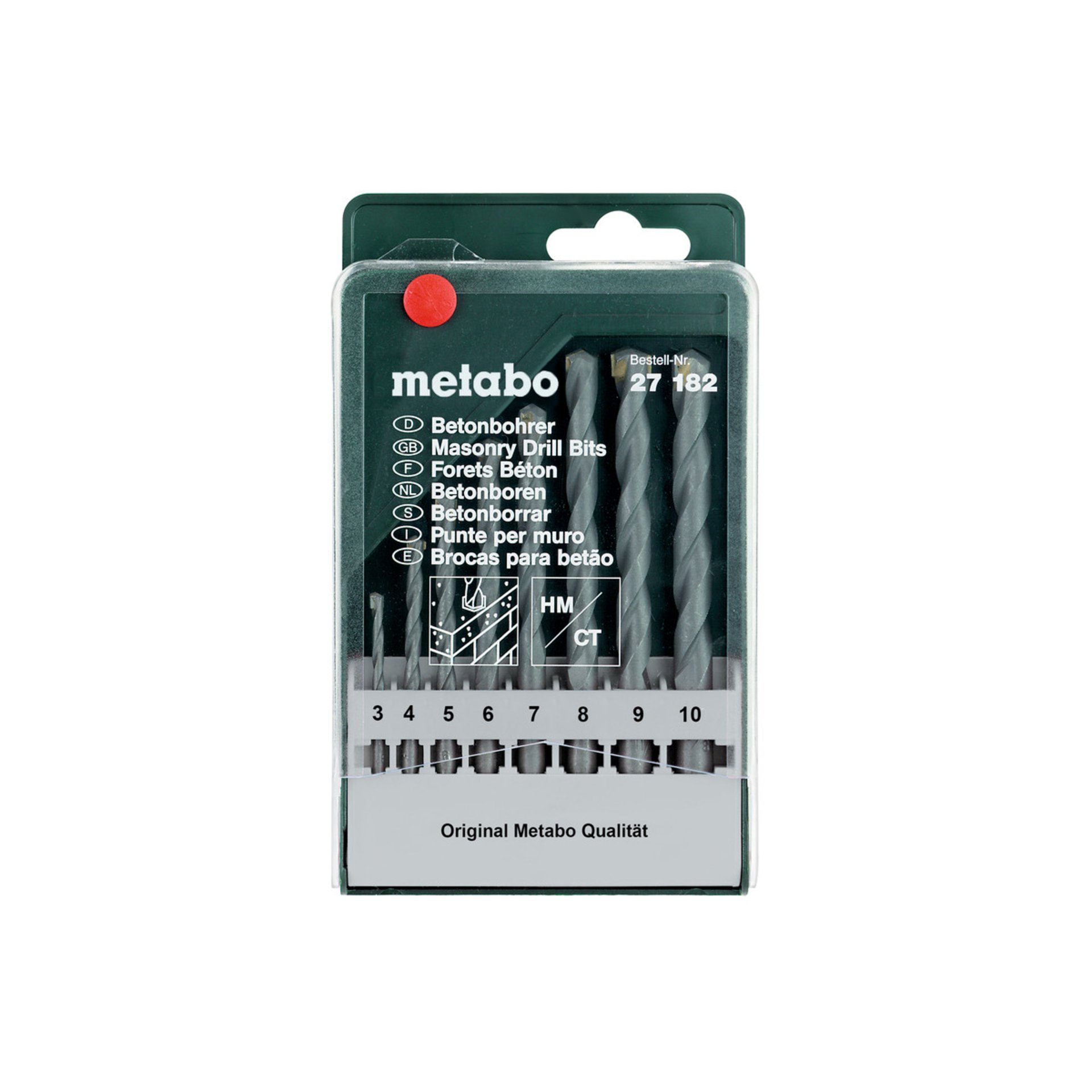Metabo Beton-Bohrerkassette classic, 8-teilig (627182000) Gerät