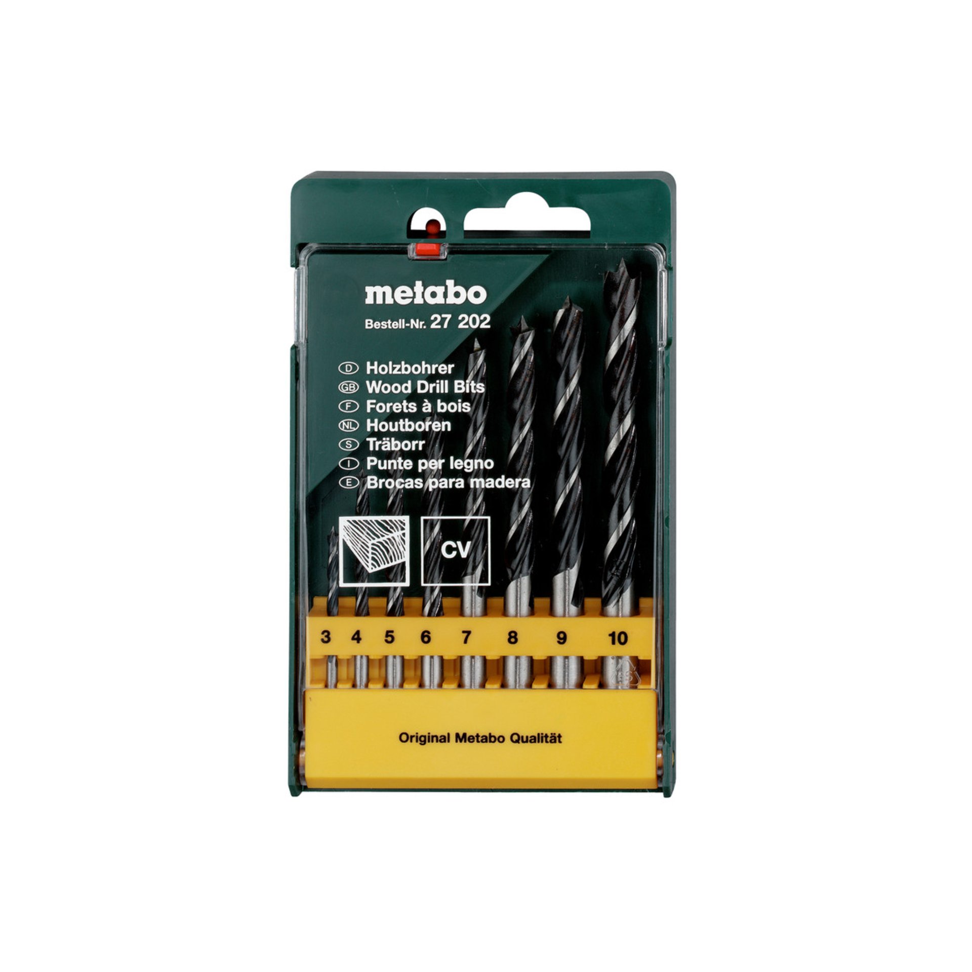 Metabo Holzbohrer-Kassette, 8-teilig (627202000) Metabo Holzbohrer-Kassette, 8-teilig (627202000)